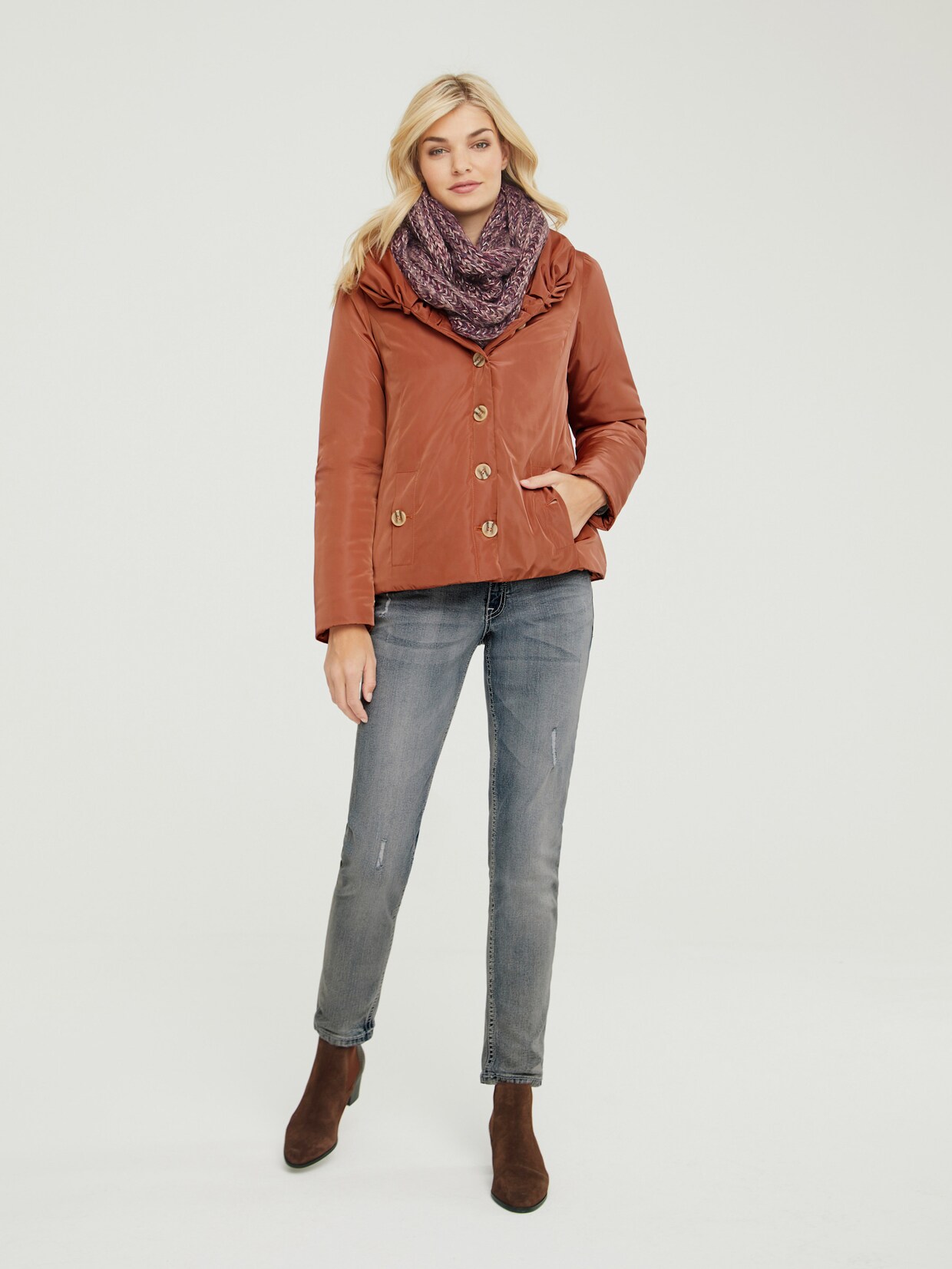 heine Outdoorjack - roestbruin