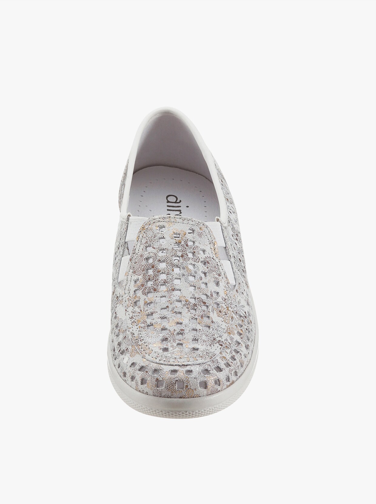 Airsoft Slipper - weiß-geblümt