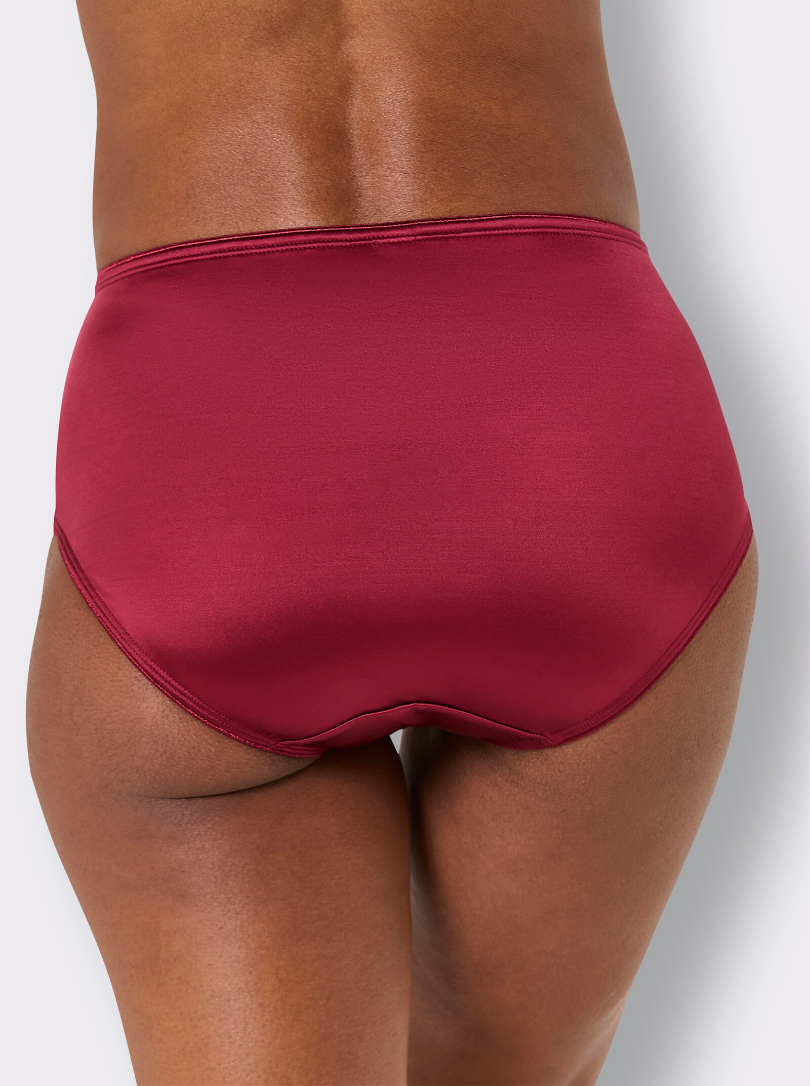 wäschepur Slip gainant avec empiècement latéral en dentelle - bordeaux