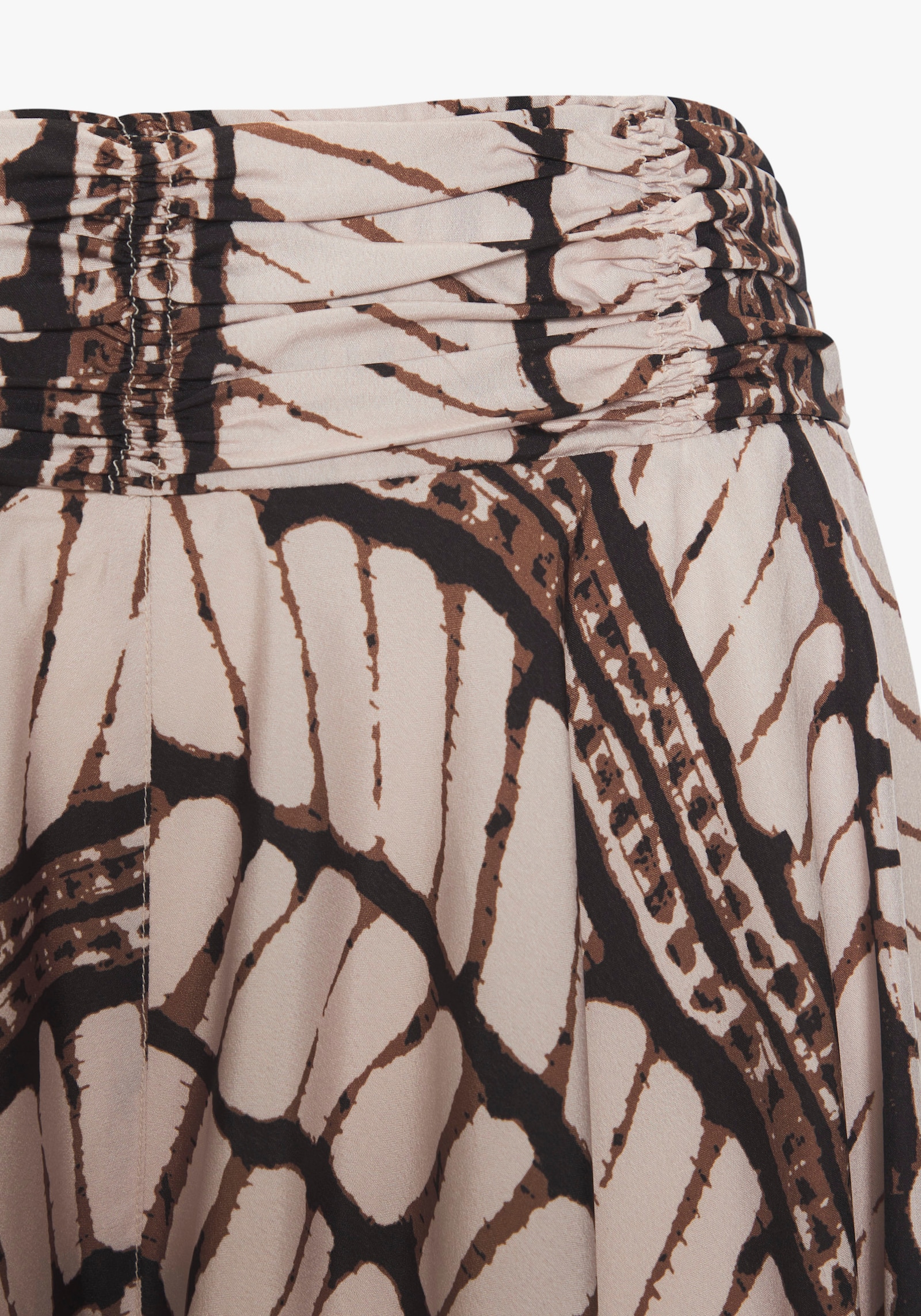 LASCANA Hosenrock - beige-braun bedruckt