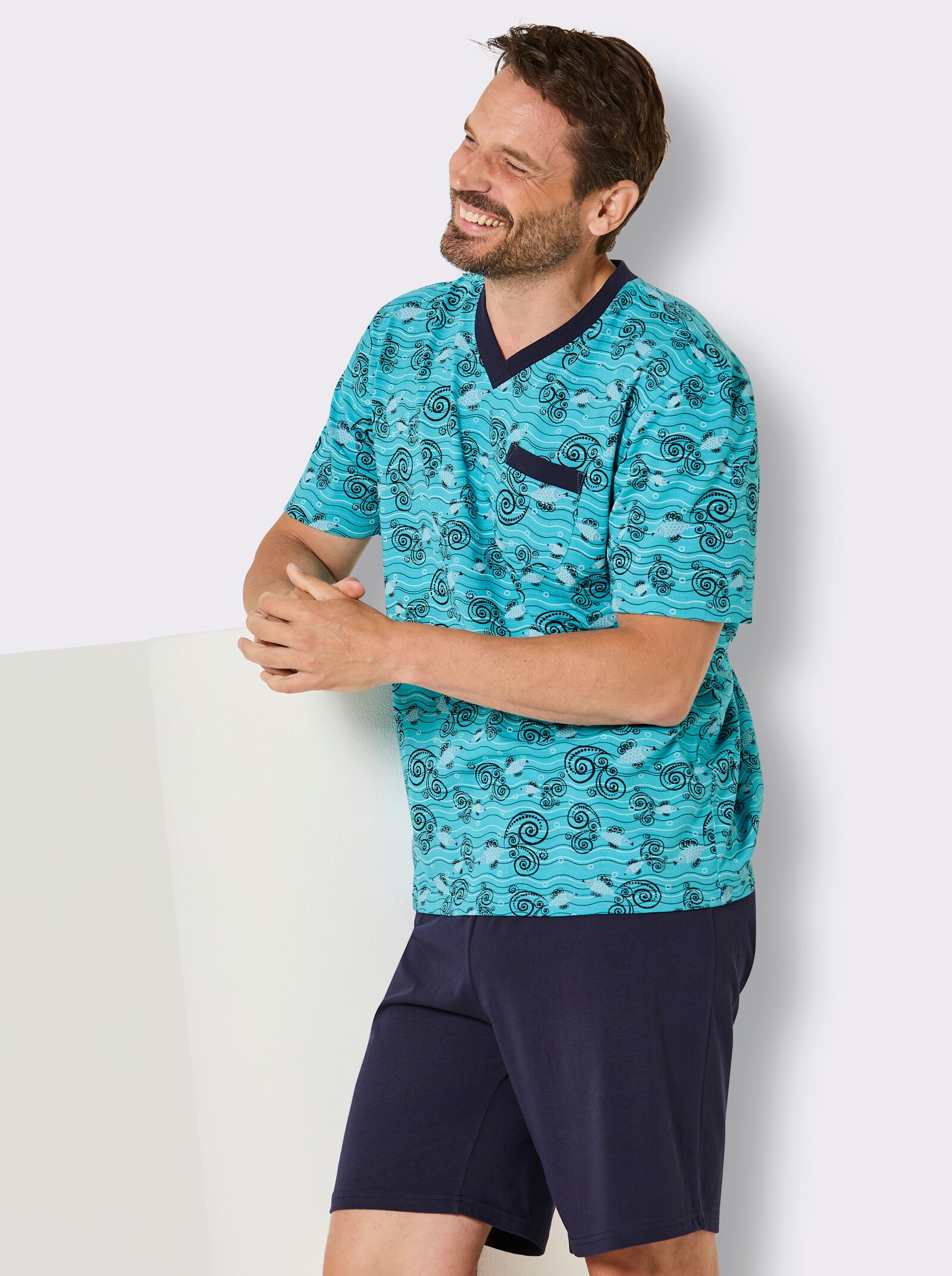 wäschepur men Shortys im preiswerten Doppelpack - türkis + marine