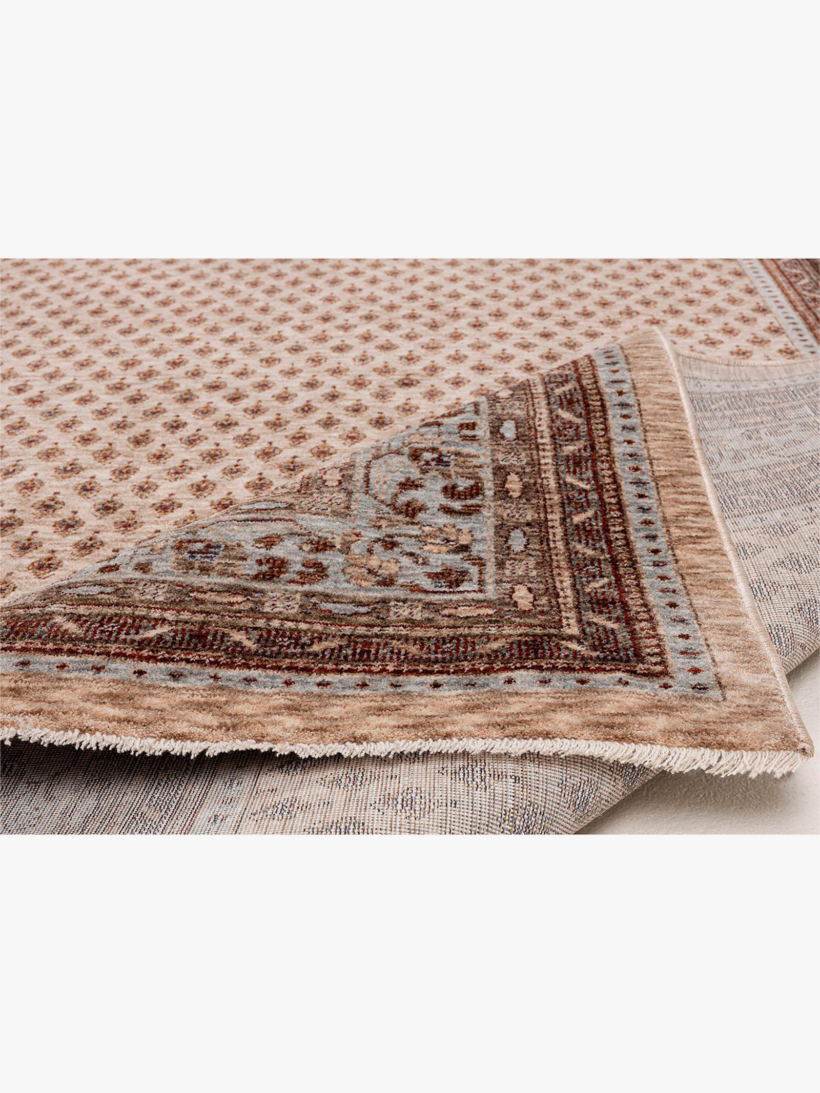 Theko Teppich - beige-gemustert