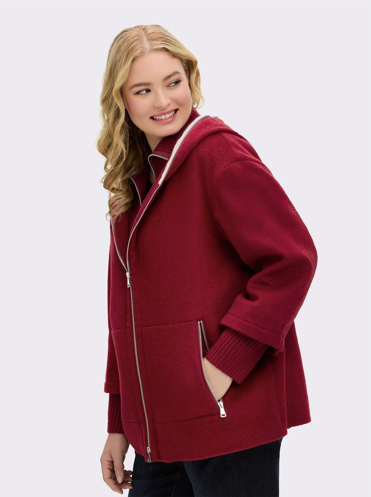 Manisa Wolljacke - kirsche