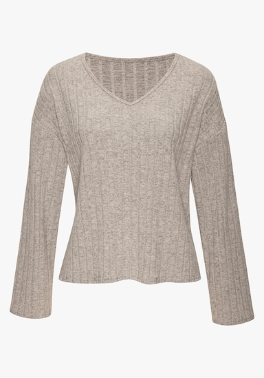 Vivance Langarmshirt - grau meliert