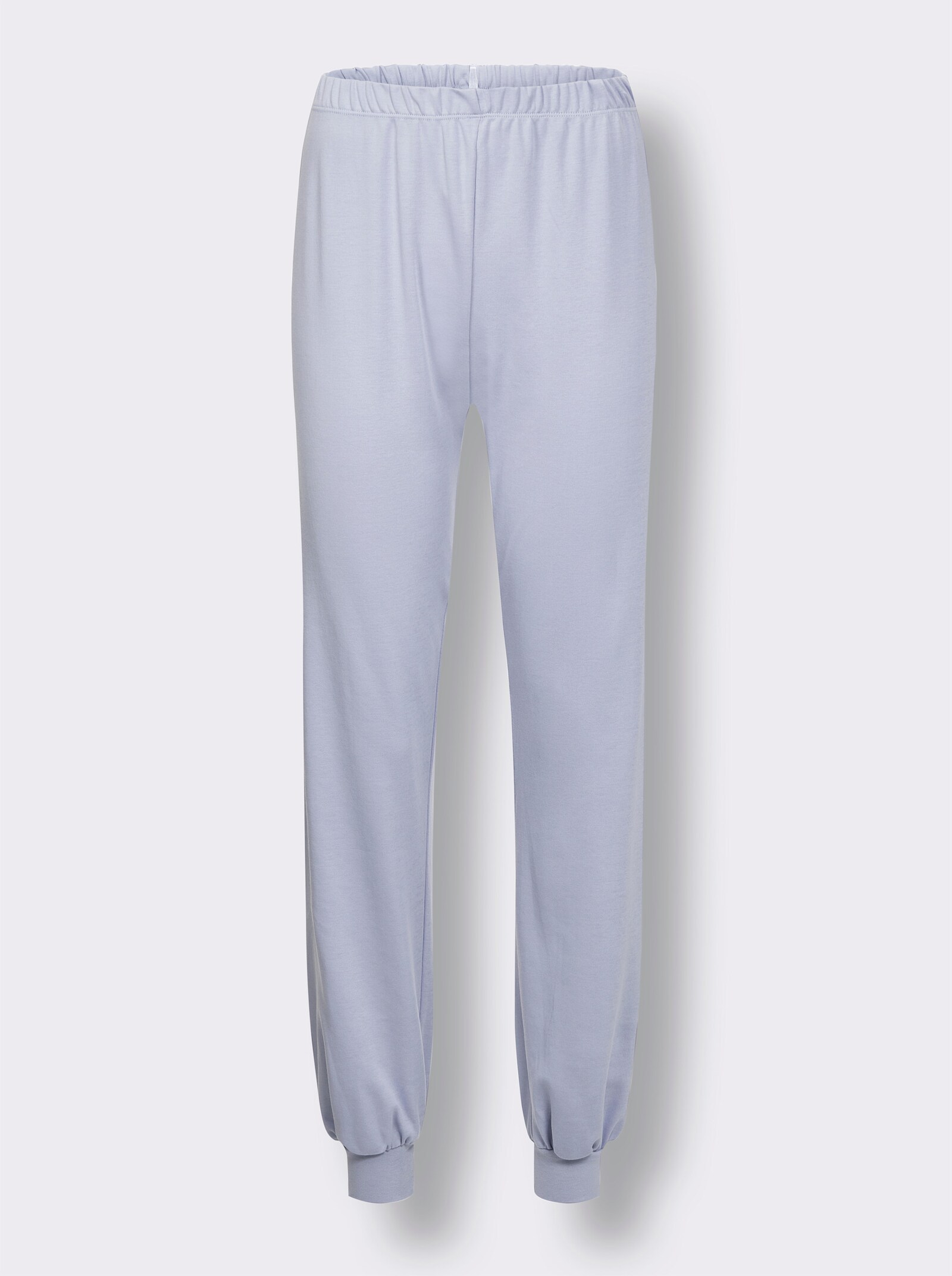 Ringella Schlafanzug mit elastischen Bündchen - hellblau-geringelt