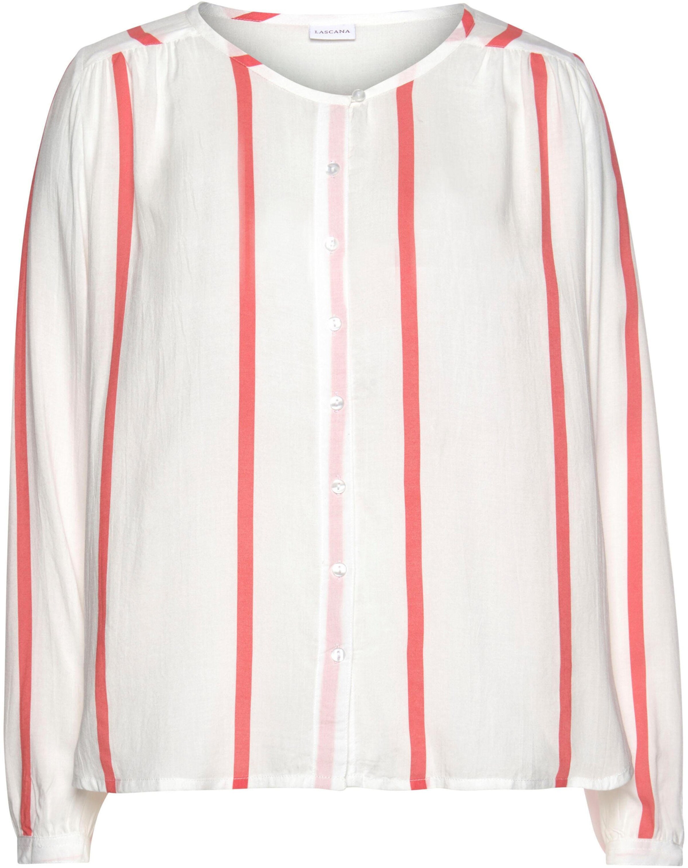 Witt Weiden Damen Langarmbluse creme koralle bedruckt  - Onlineshop Witt Weiden