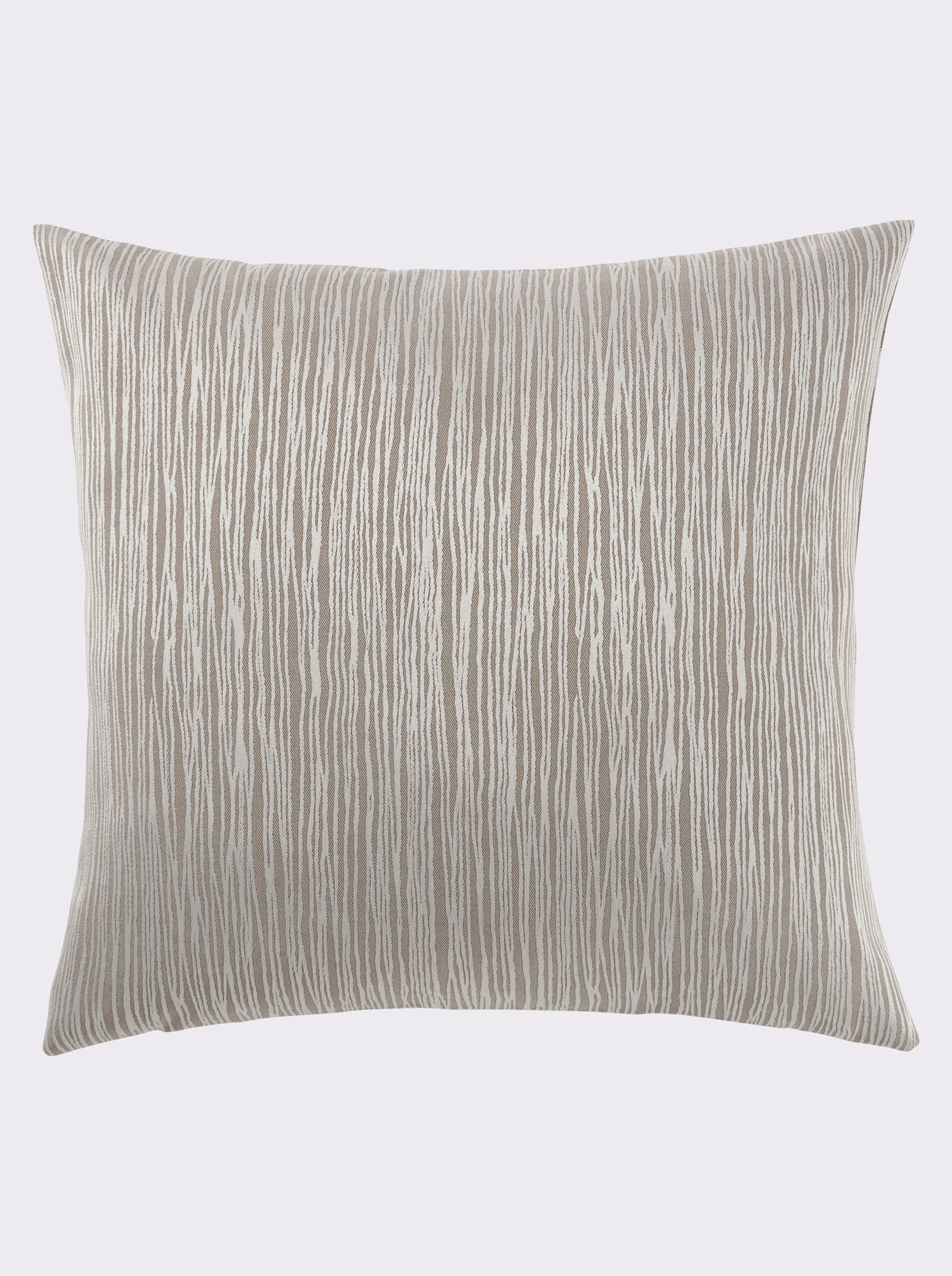Tafelkleed met lijnenpatroon, onderhoudsarm - taupe