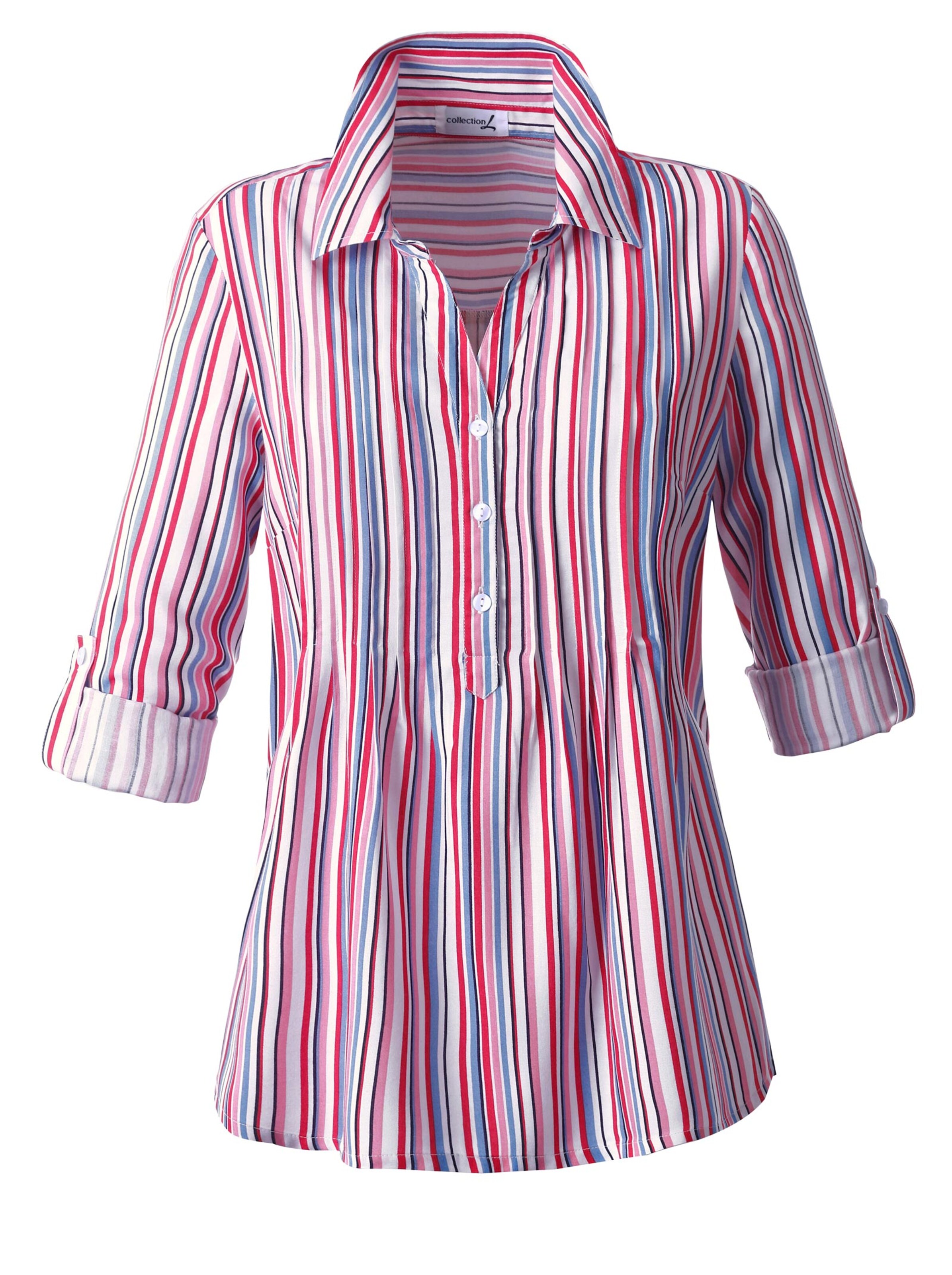 Collection L Bluse - weiß-gestreift