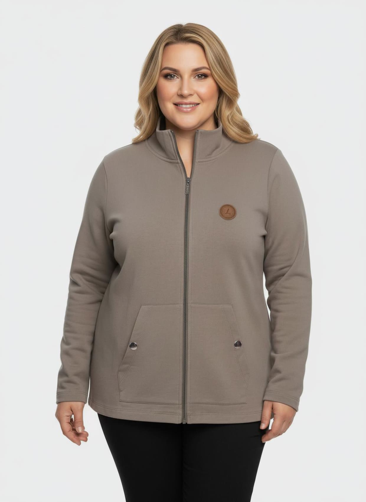 Shirtjacke - taupe