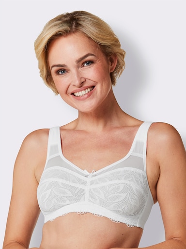 wäschepur Entlastungs-BH ohne Bügel - weiß