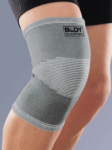 Elastische Kniebandage - grau