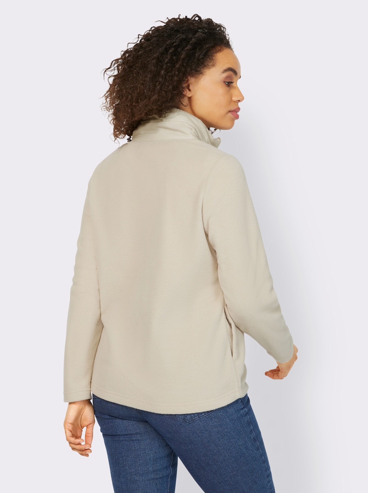 heine Fleece-Jacke - sand