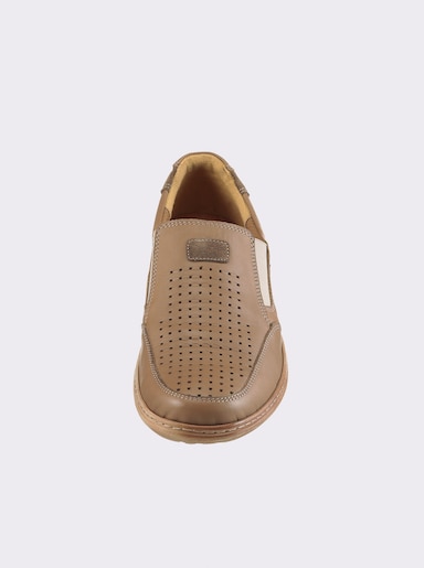 airsoft comfort+ Slipper mit Perforation - camel