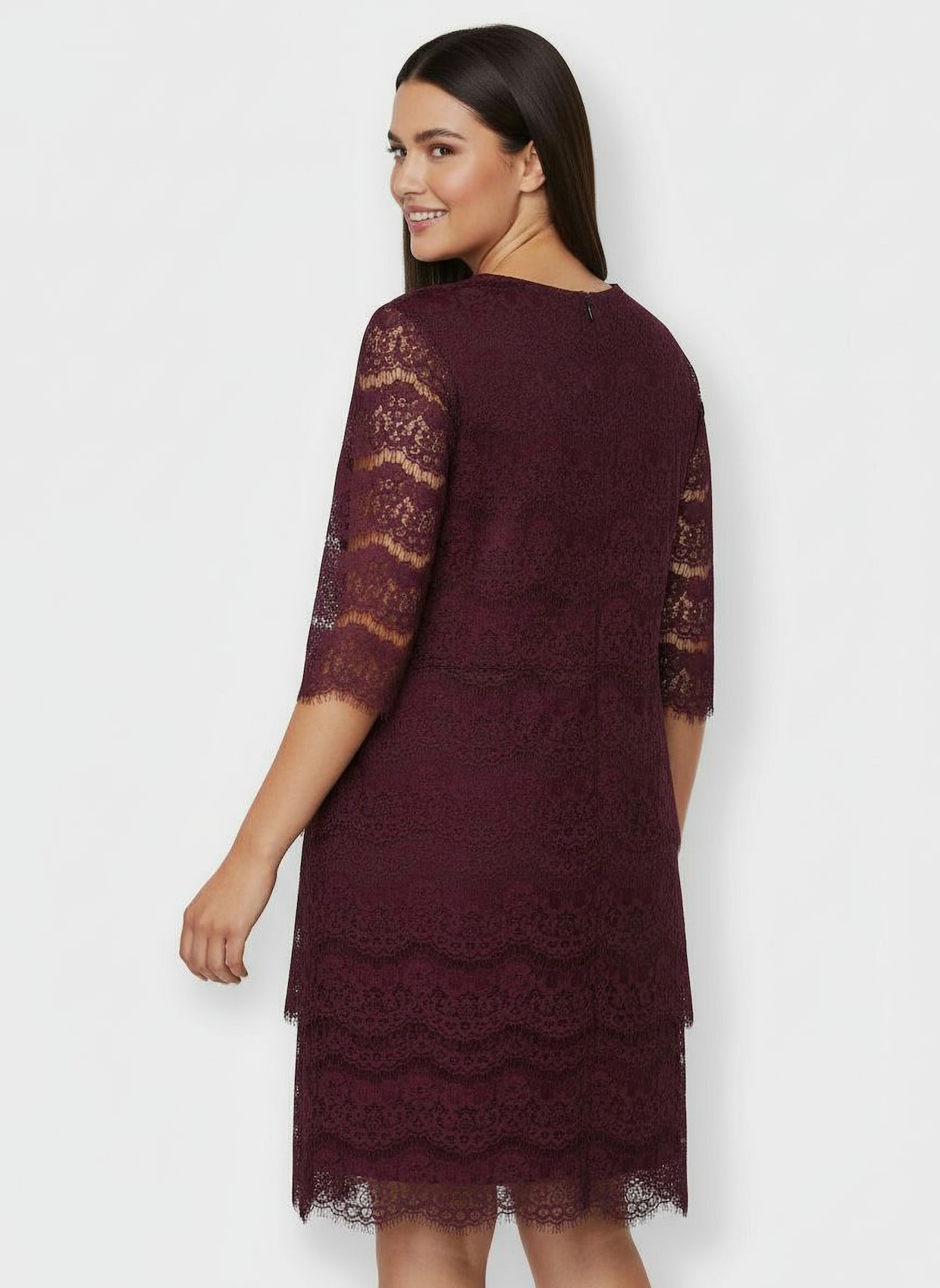 Spitzenkleid - burgund