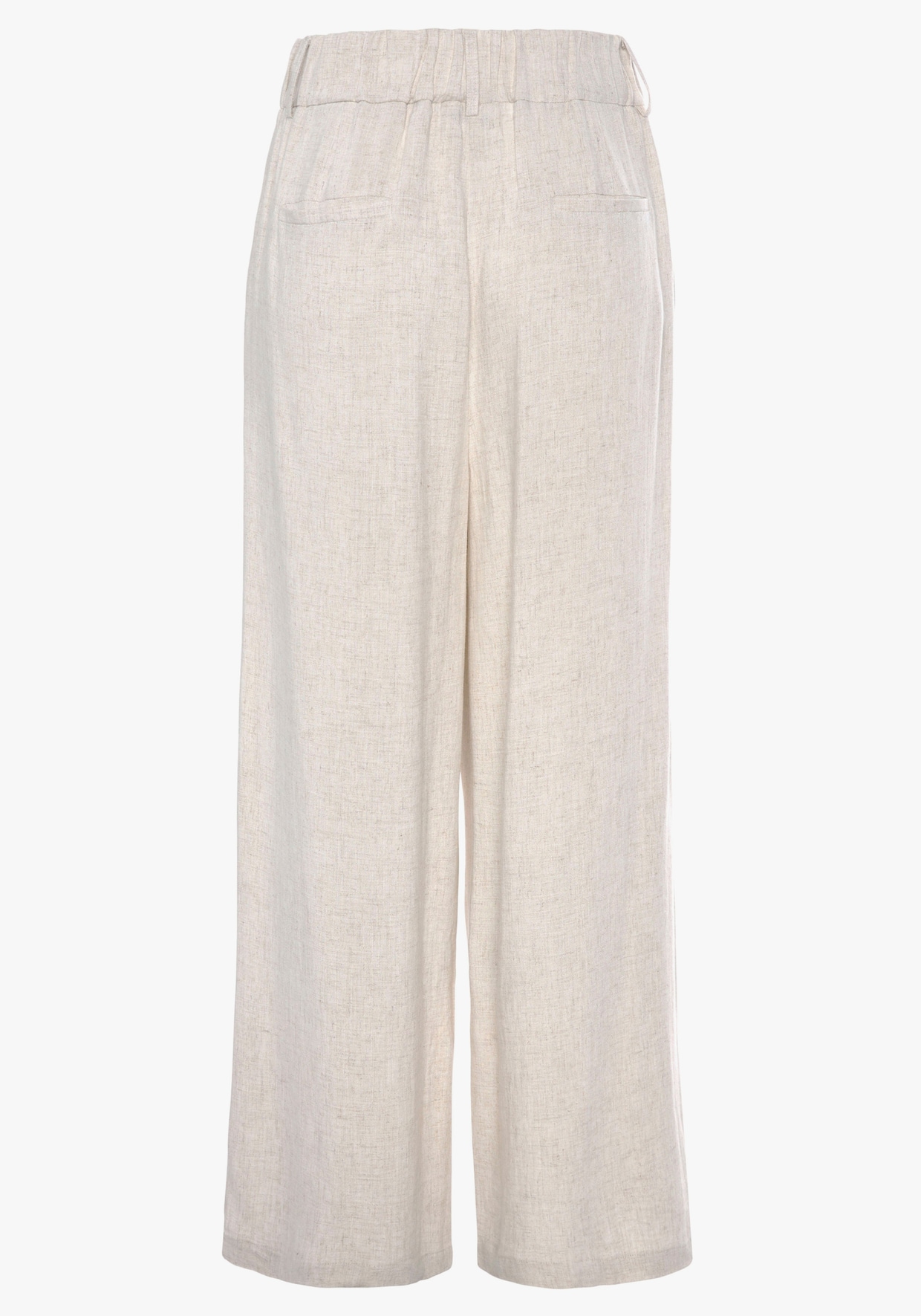 LASCANA Pantalon avec plis de ceinture - sable