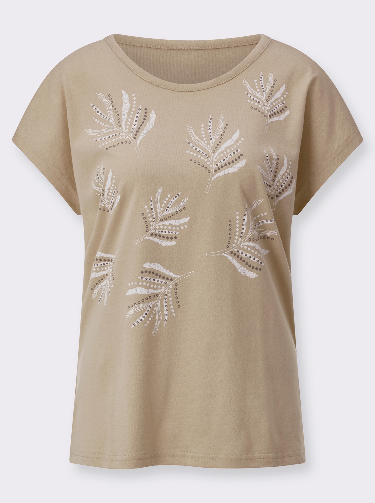 Print-Shirt - beige