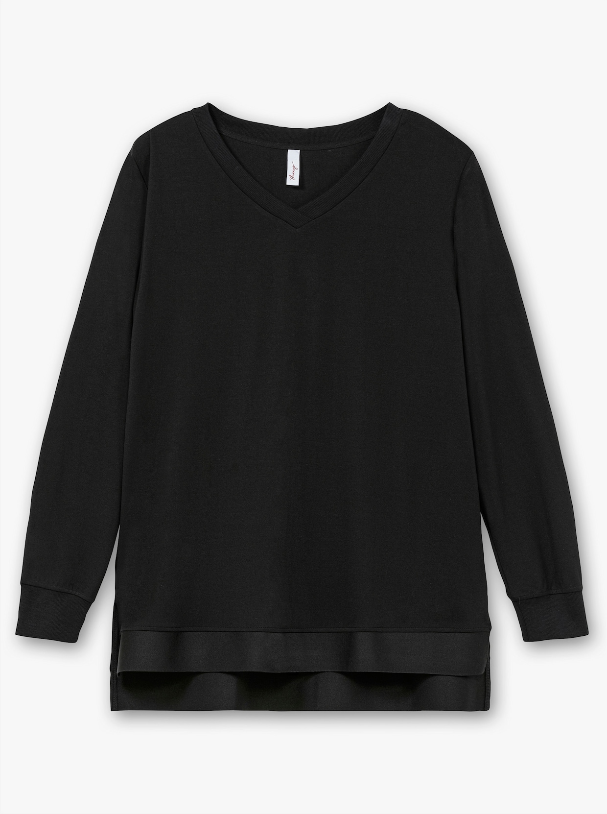 sheego Sweatshirt - schwarz