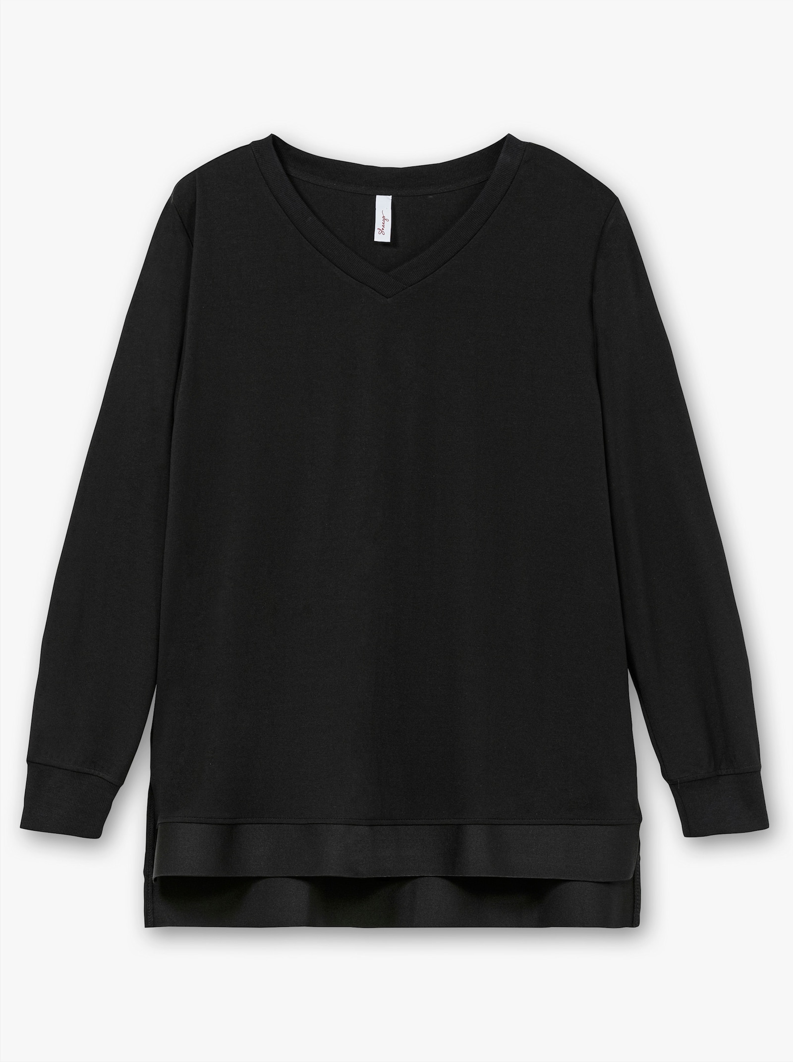 sheego Sweatshirt in atmungsaktiver Funktions-Qualität - schwarz