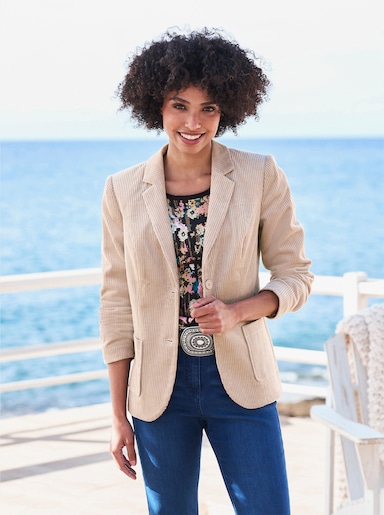 heine Ribcord blazer - beige