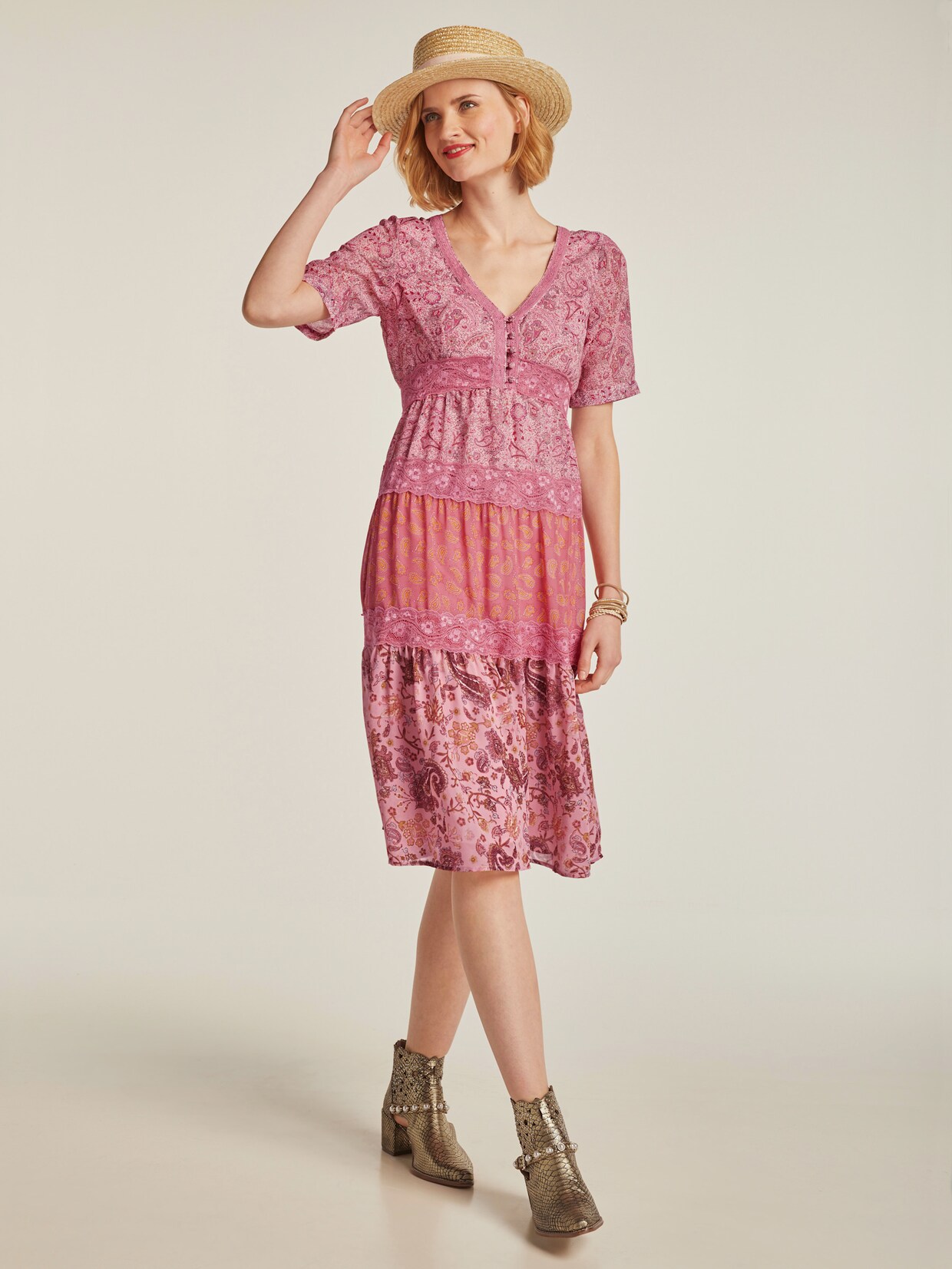heine Druck-Kleid - bunt
