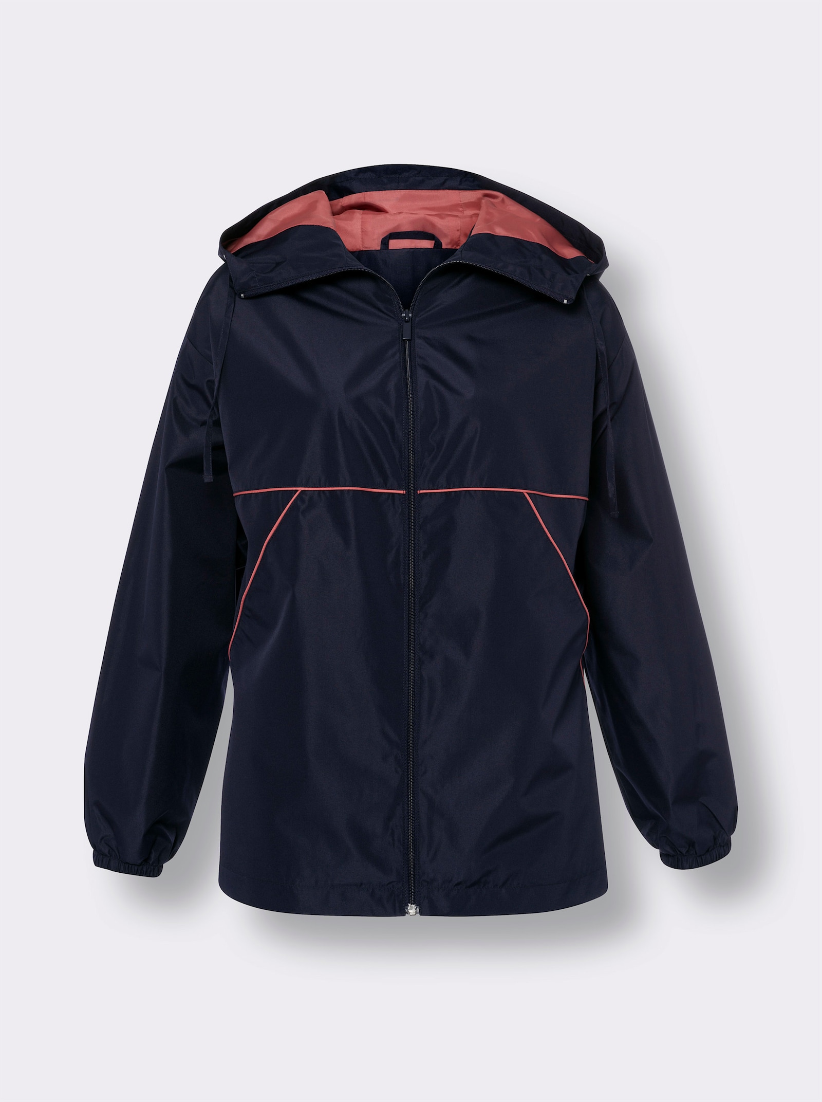 Jacke mit Kontrast-Details - marine