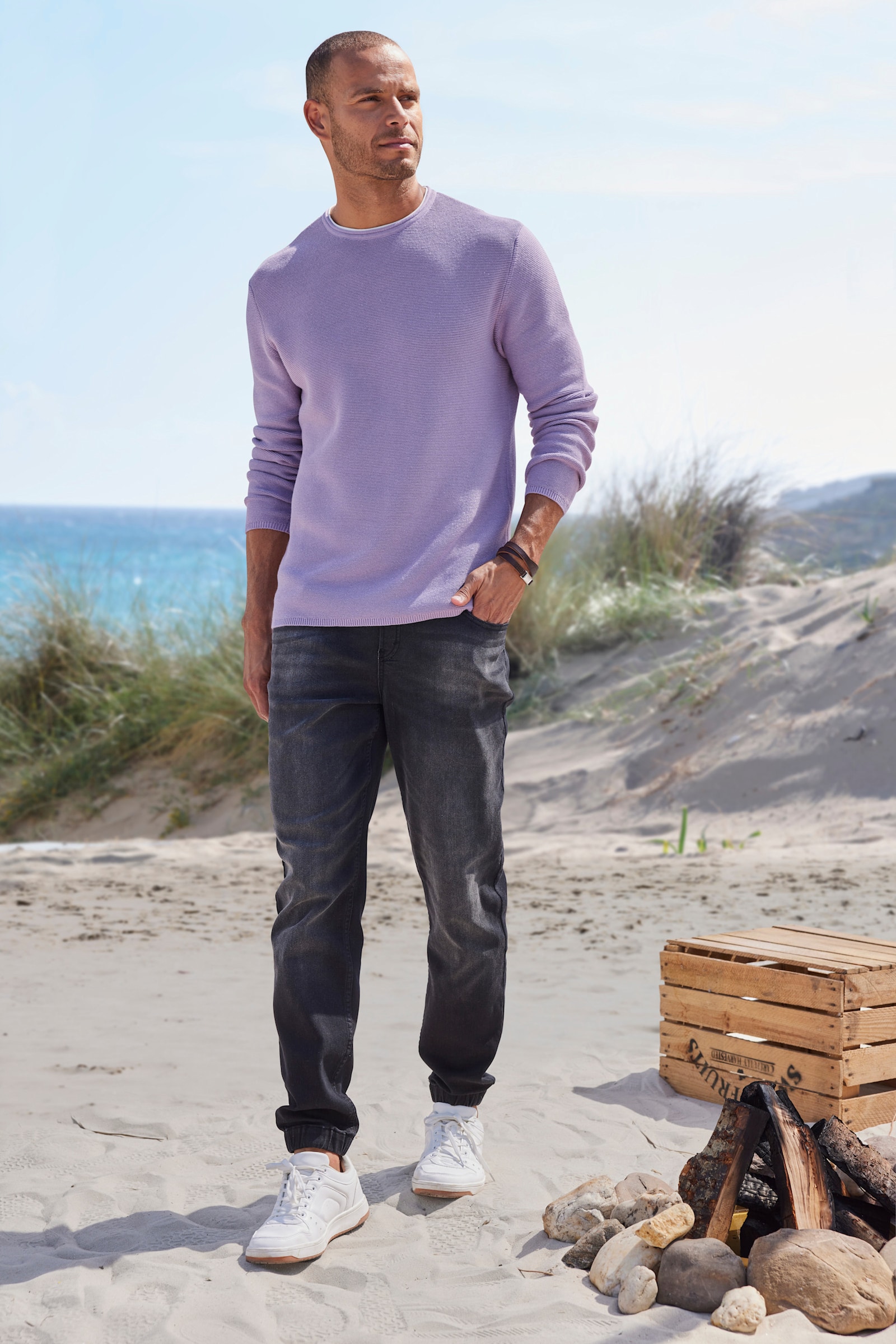 John Devin Joggingbroek - black denim