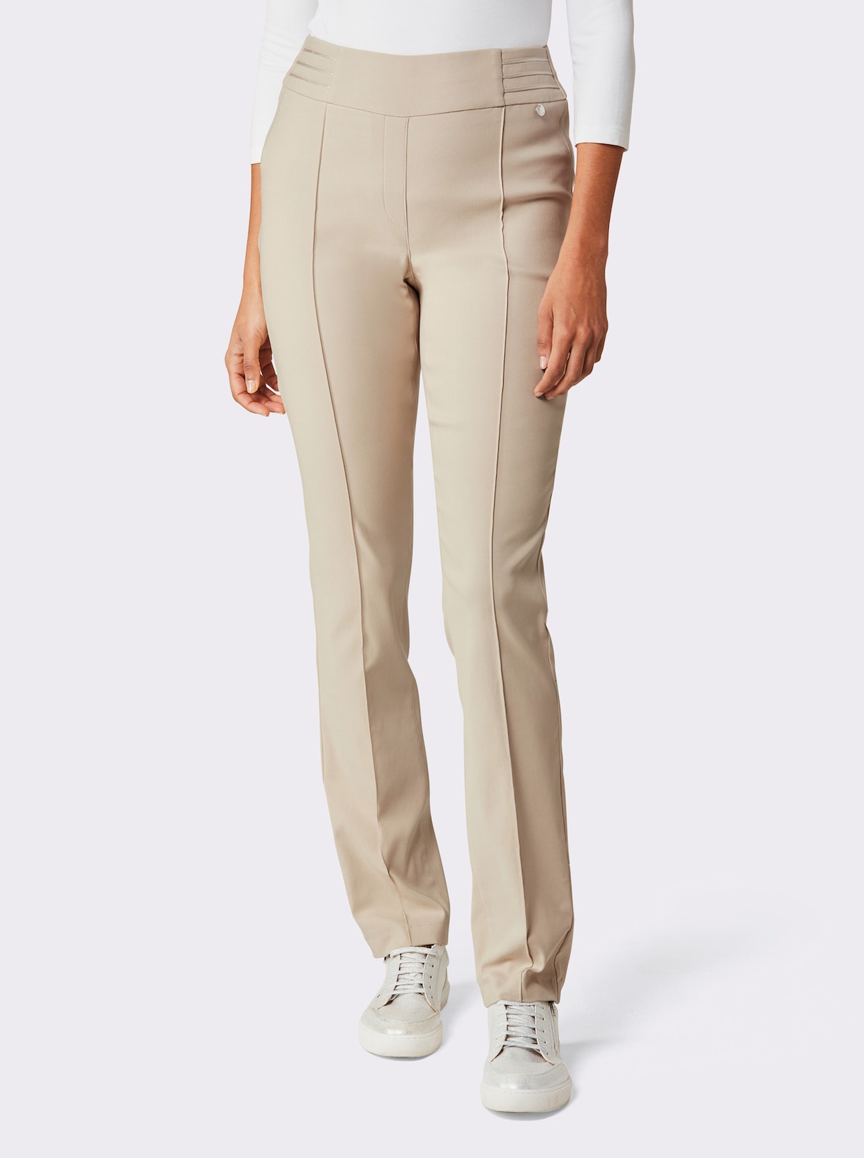 Stehmann Comfort line Élégant pantalon extensible - sable