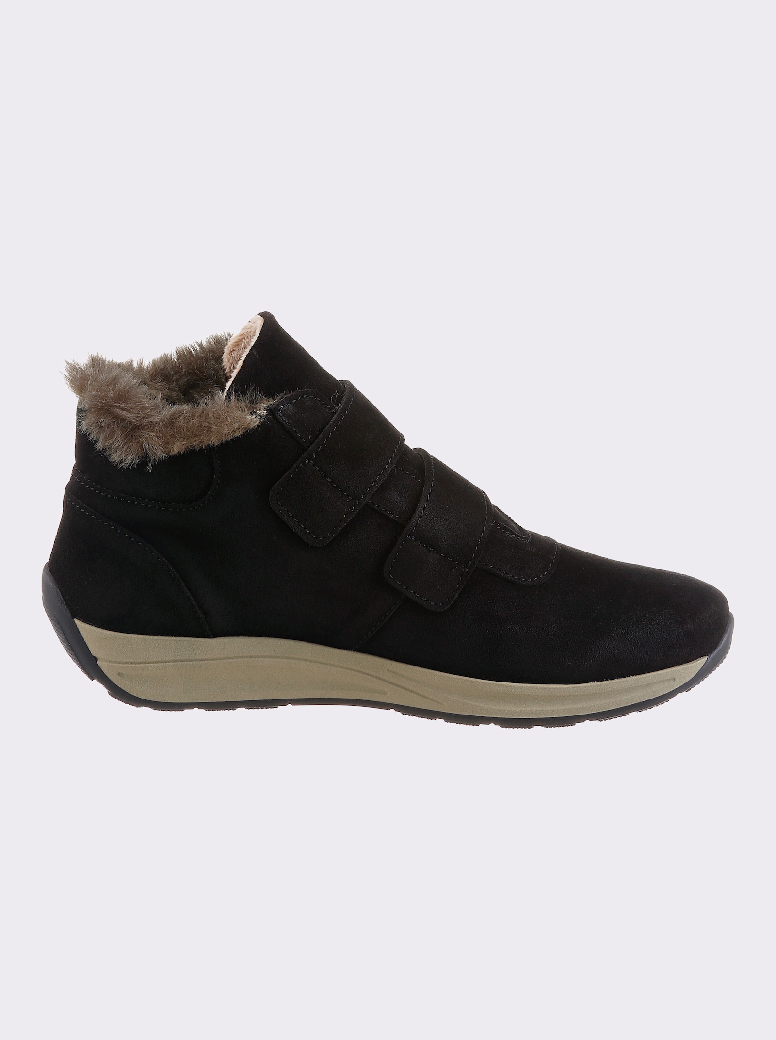 airsoft modern+ Stiefelette mit Innenfutter - schwarz