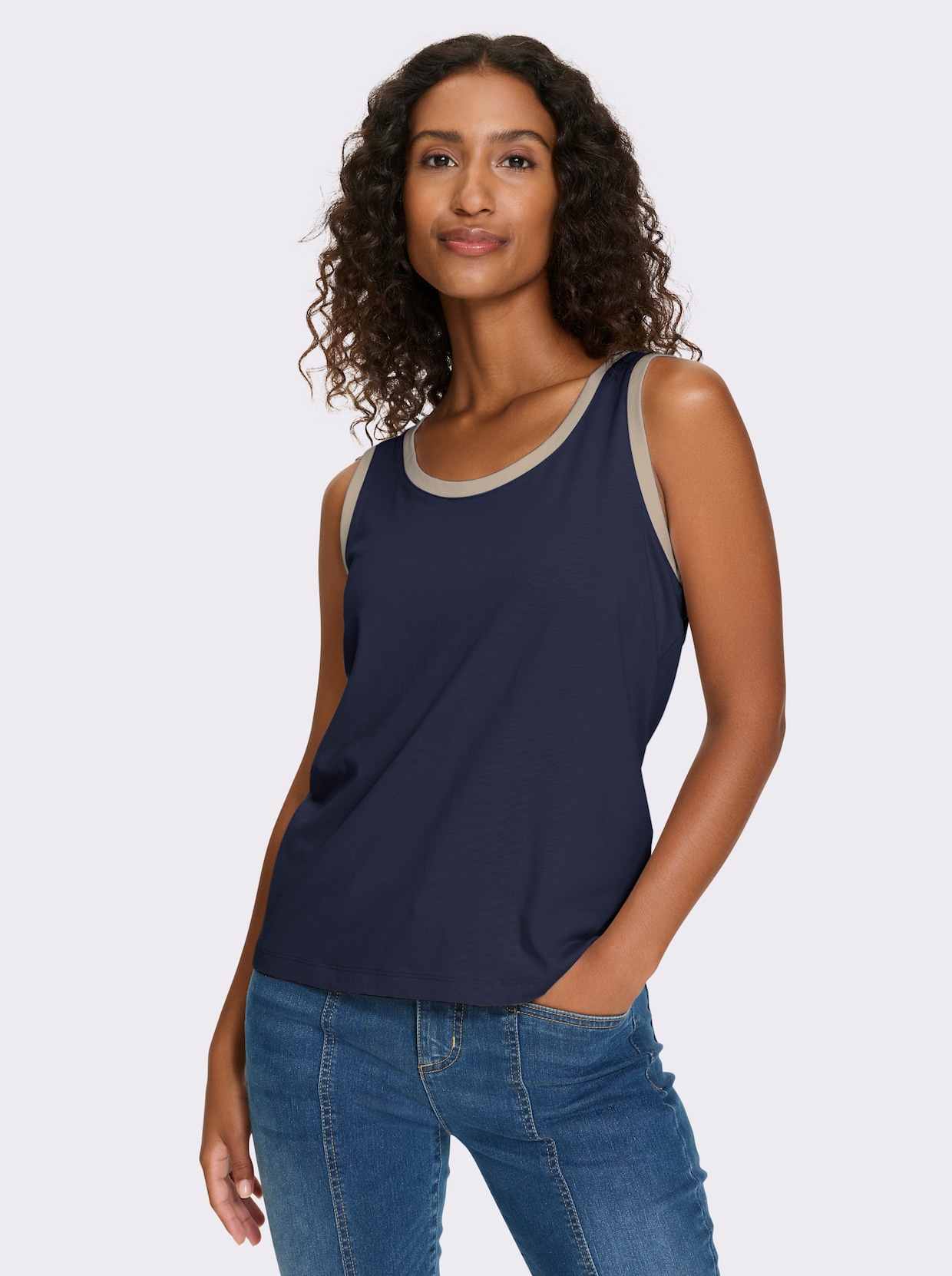 heine Shirttop - marine-sesam
