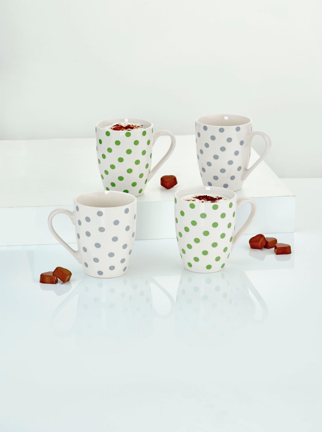 Tassen Set 4-tlg - weiss