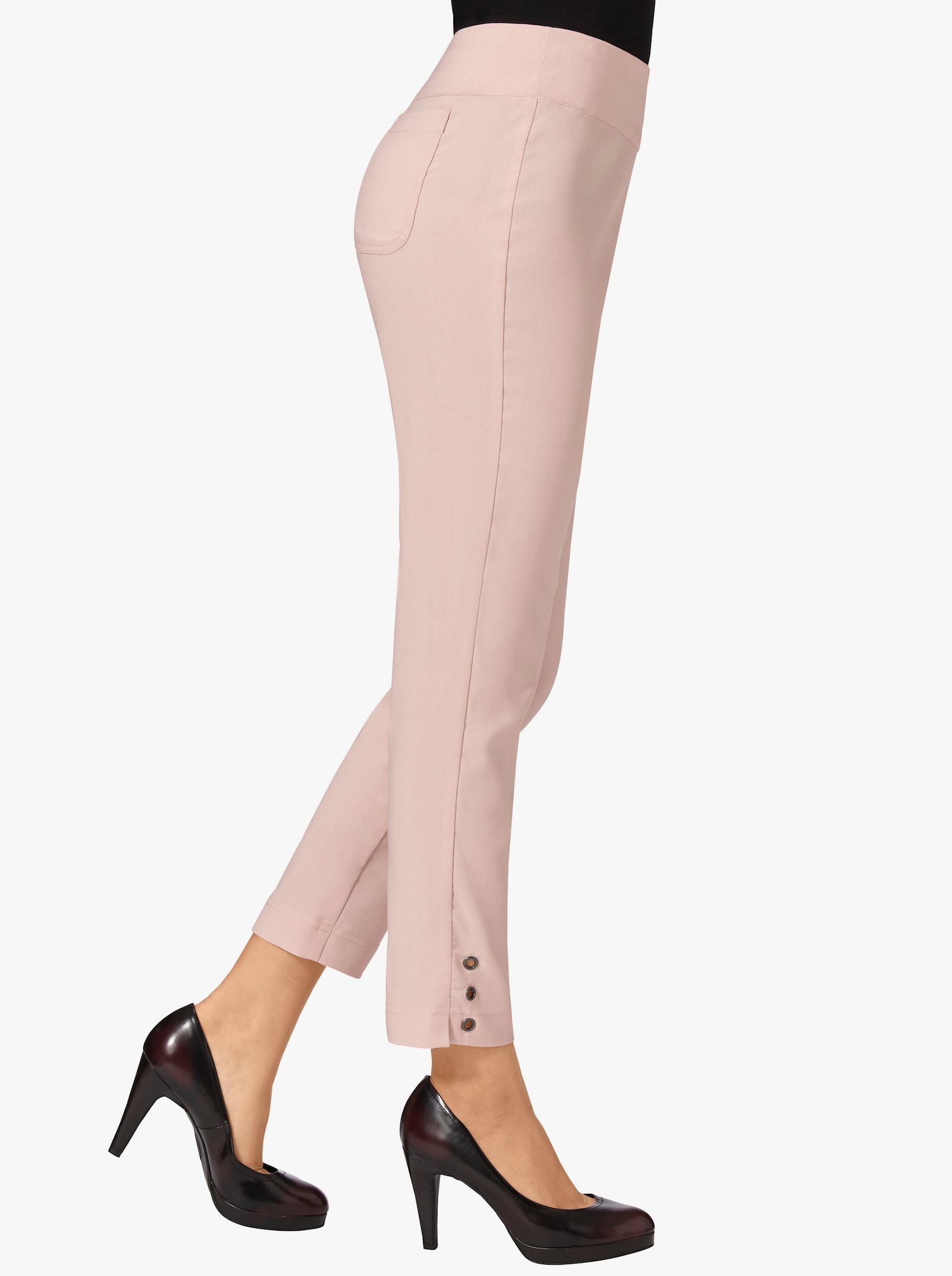 7/8-broek van bengaline - poudre