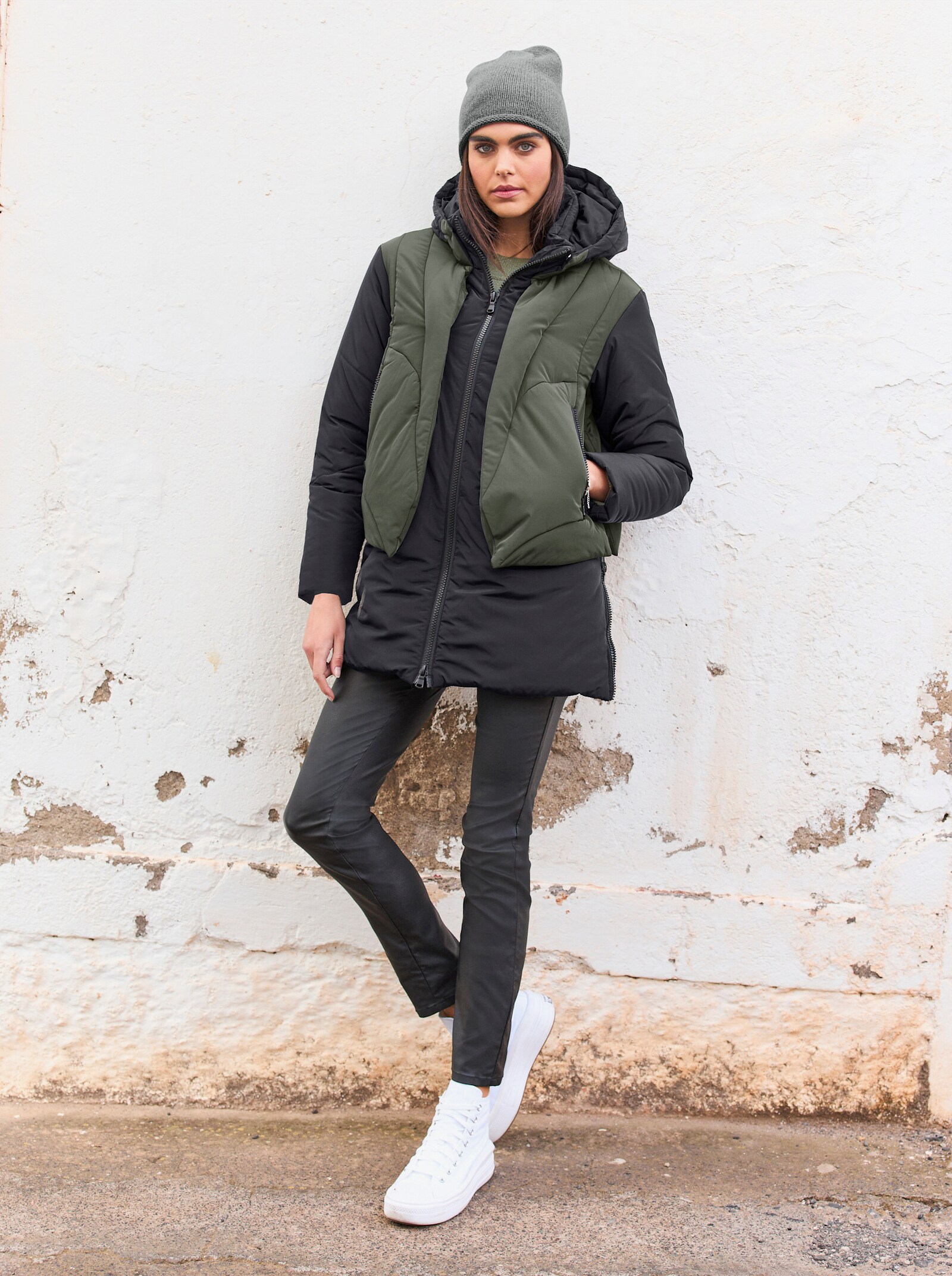 heine Veste avec glissières latérales - noir