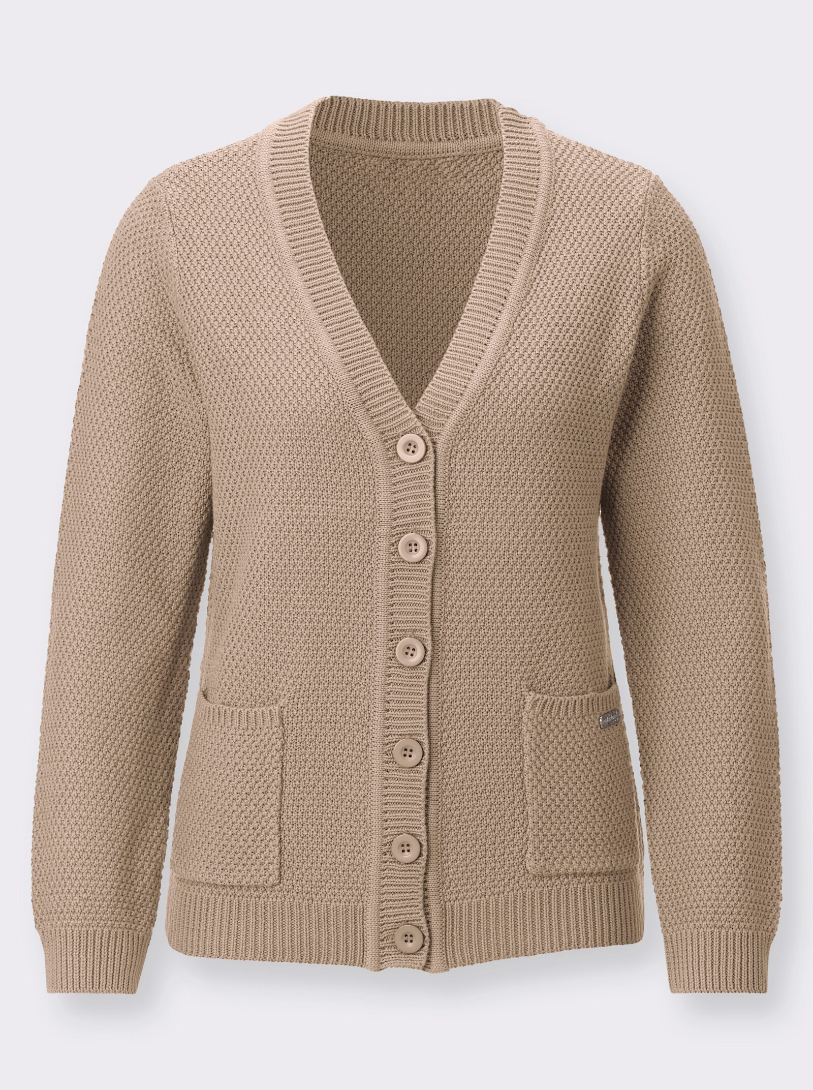 Strickjacke - beige