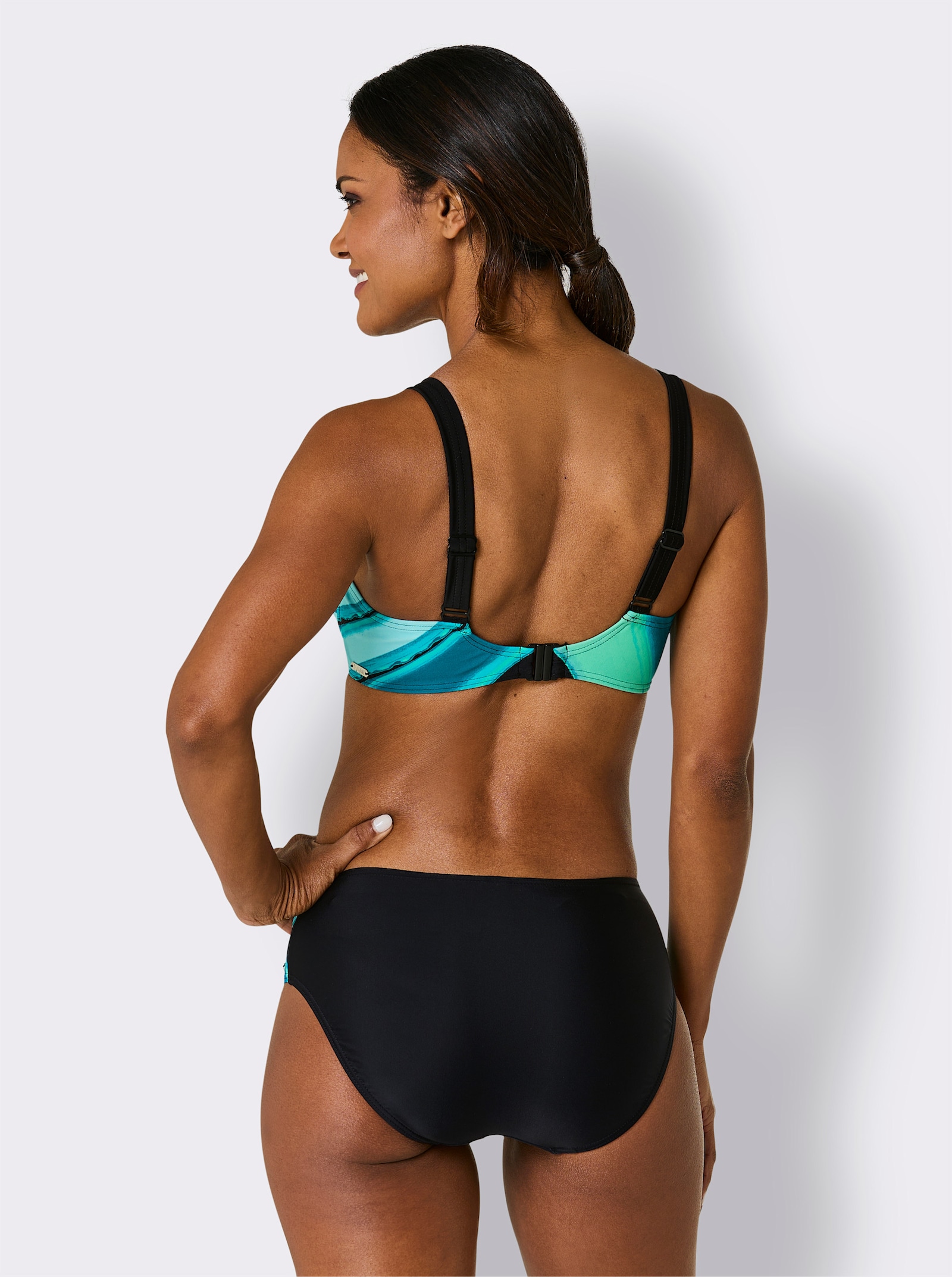 feel good Bikini - schwarz-türkis