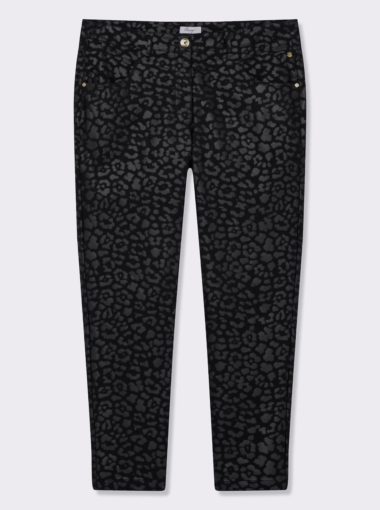sheego Bengalinhose - schwarz-bedruckt