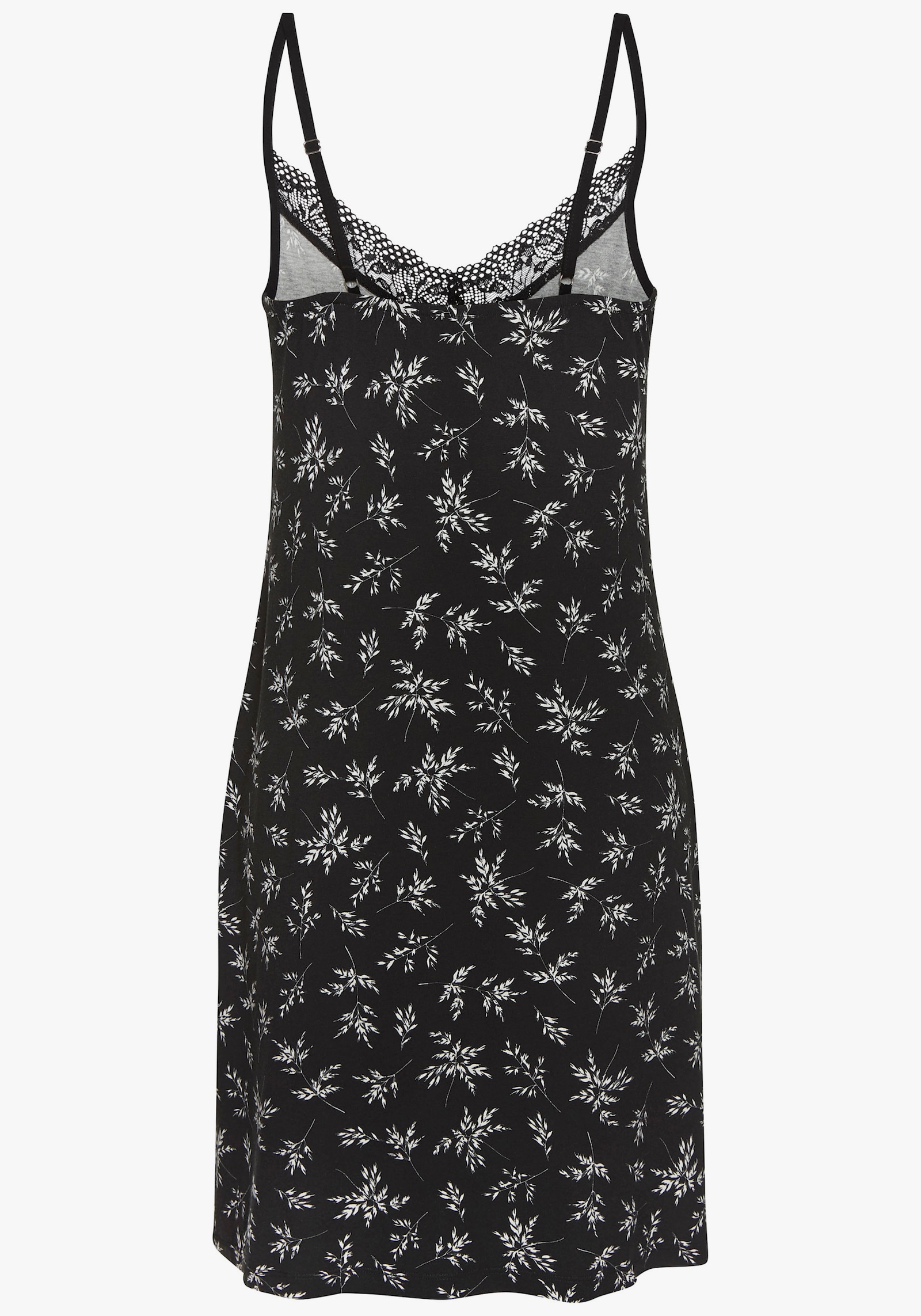 Vivance Dreams Déshabillé - noir motif à fleurs