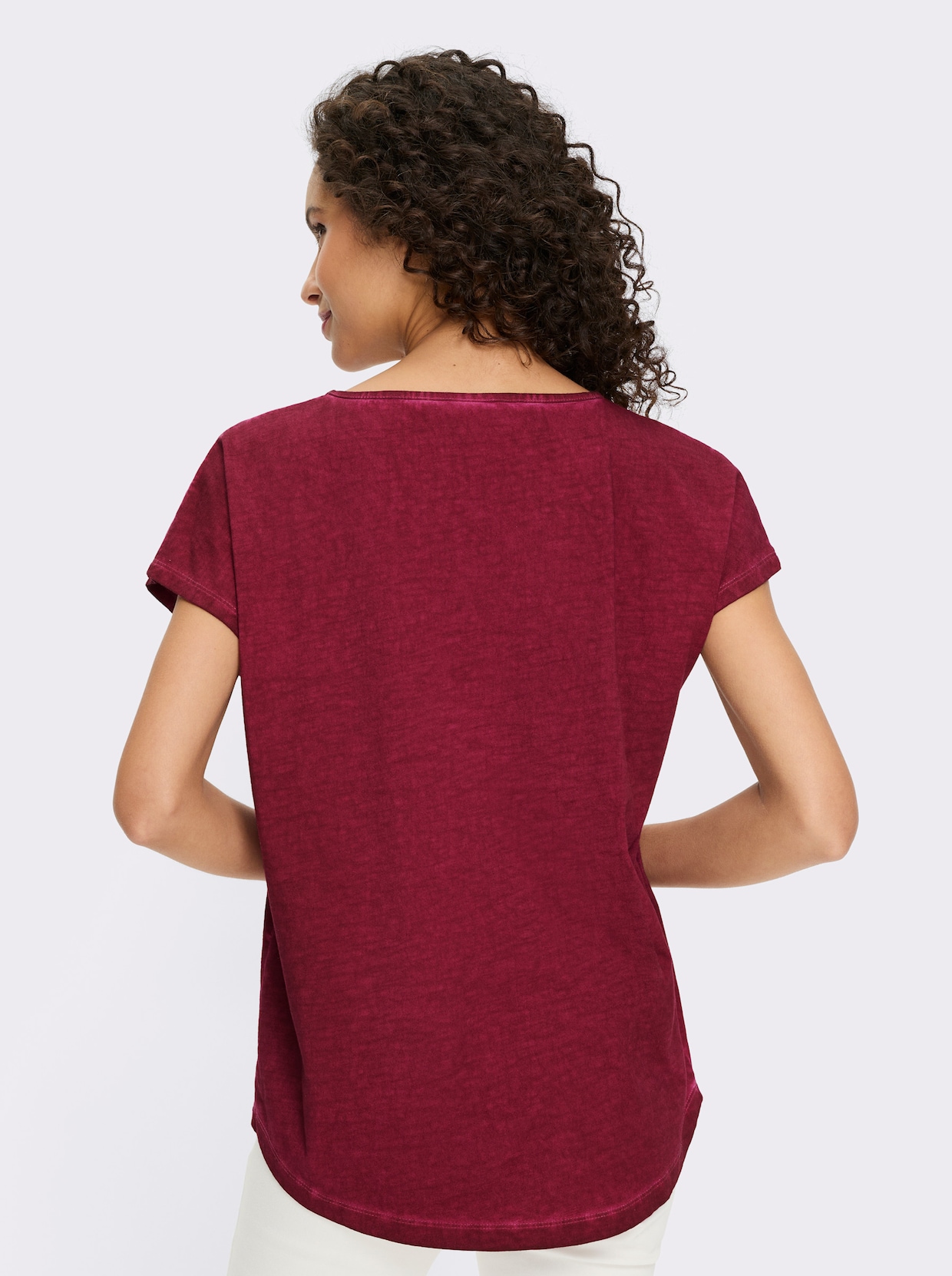 heine Print-Shirt - bordeaux