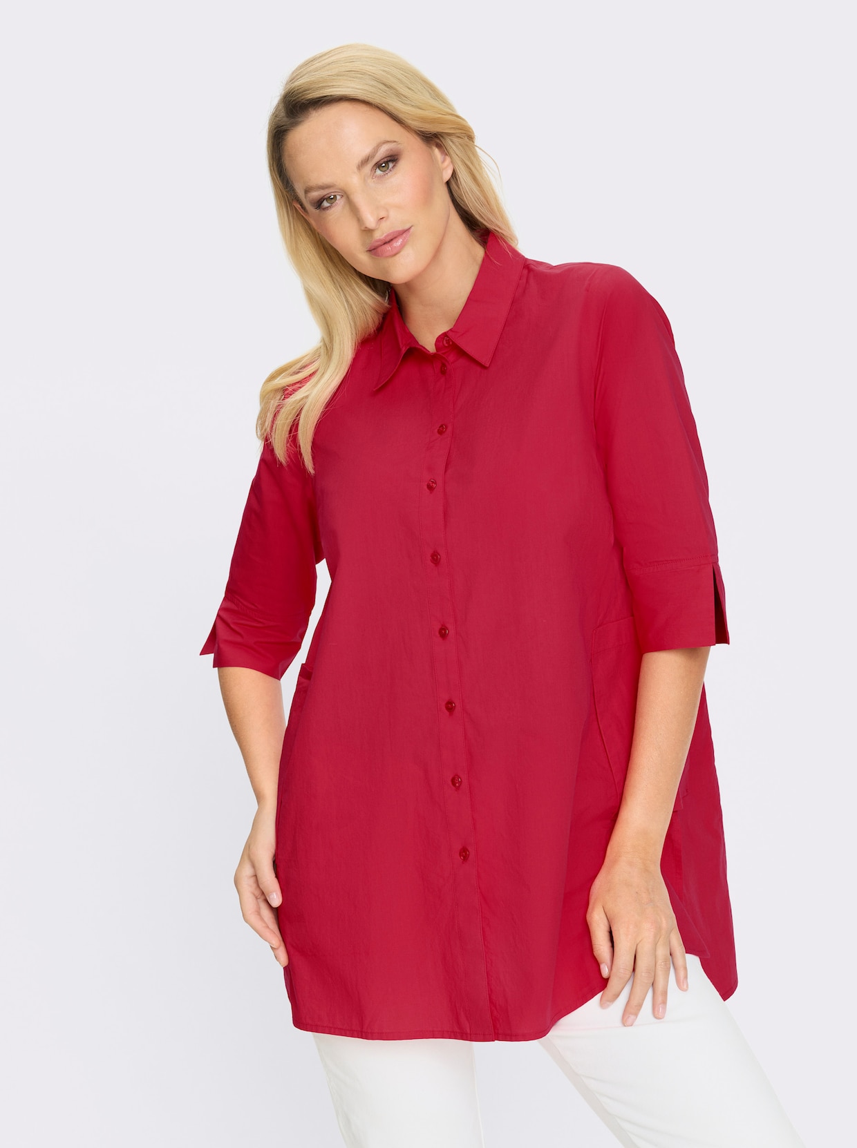 heine Longbluse - erdbeere