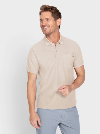 Catamaran Kurzarm-Poloshirt - elfenbein