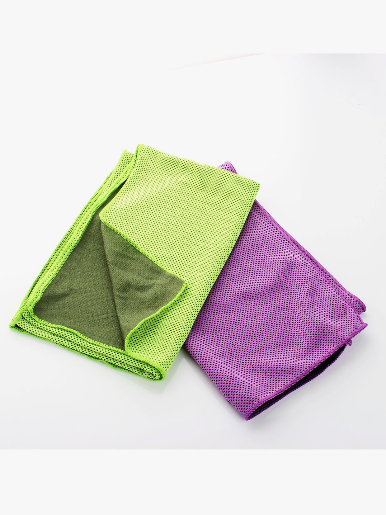 Verkoelende doek - groen/paars