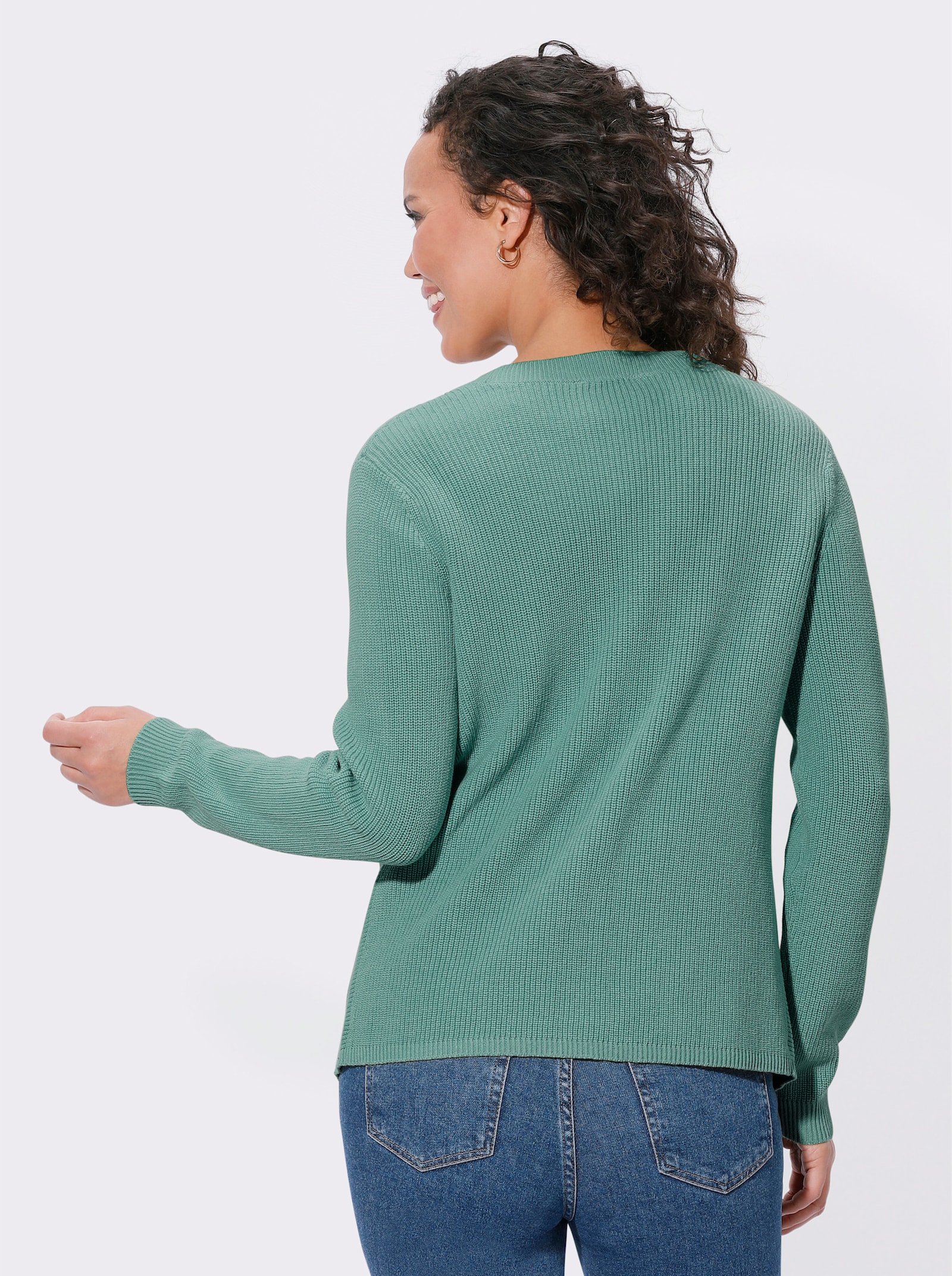 Twinset van puur katoen - jade