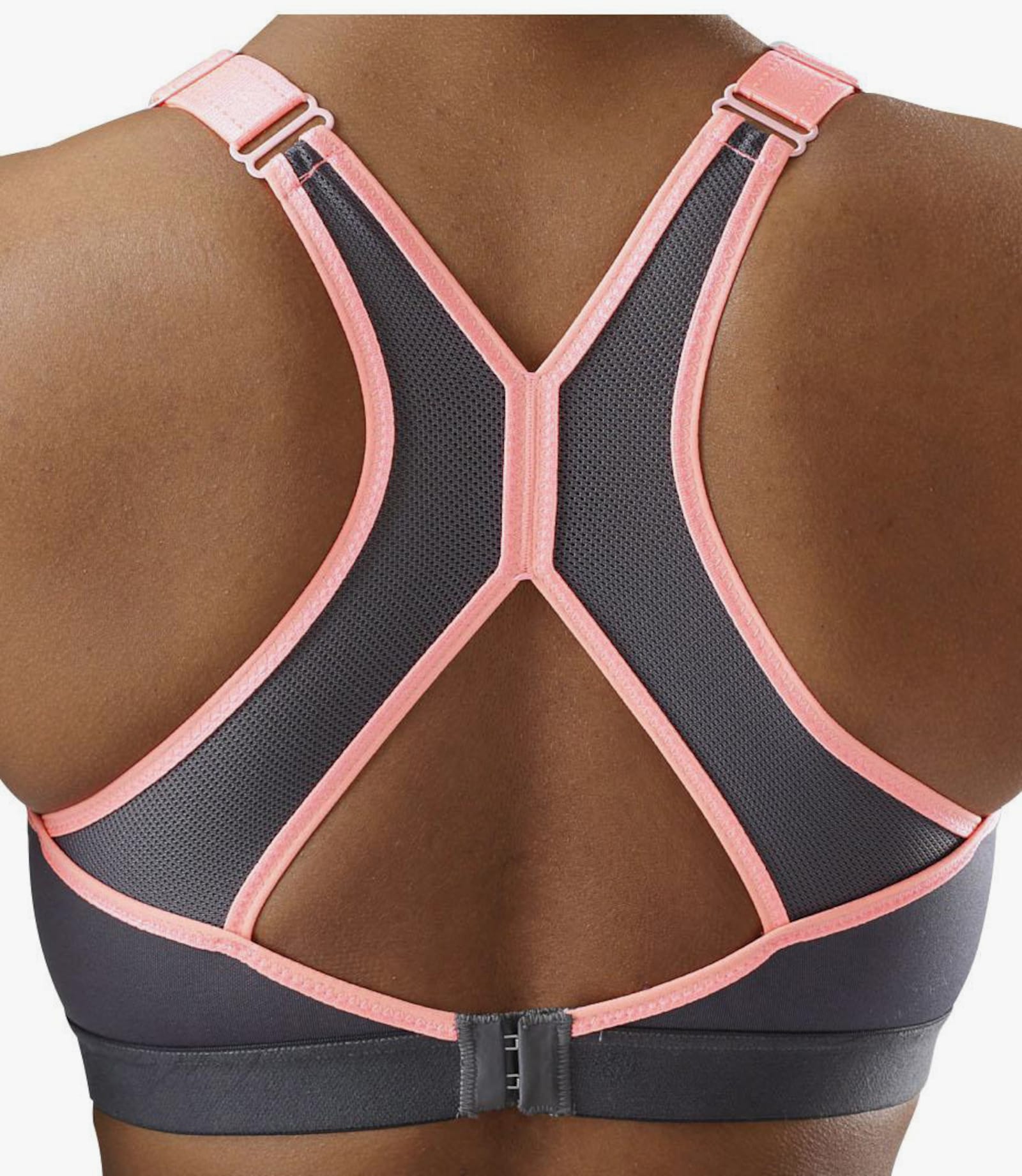 Venice Beach Sportbeha - antraciet/koraal