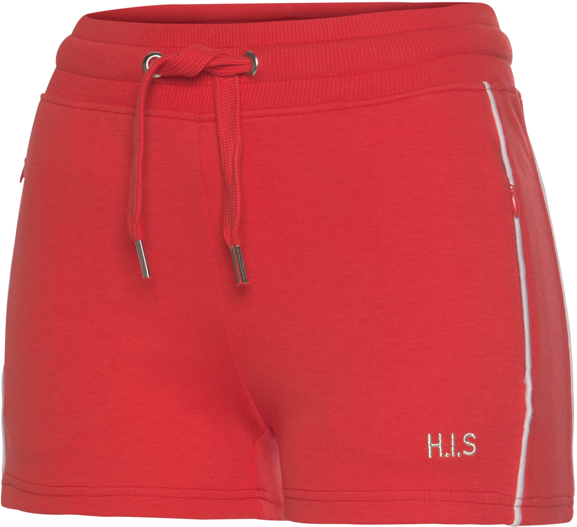 streifen/gummistreifen günstig Kaufen-Shorts in rot von H.I.S. Shorts in rot von H.I.S <![CDATA[Shorts von H.I.S. Seitliche Streifen entlang der Beine. Praktische Eingrifftaschen. Kordelzug zum regulieren der Weite. Aus 60% Baumwolle , 40% Polyester.]]>. 