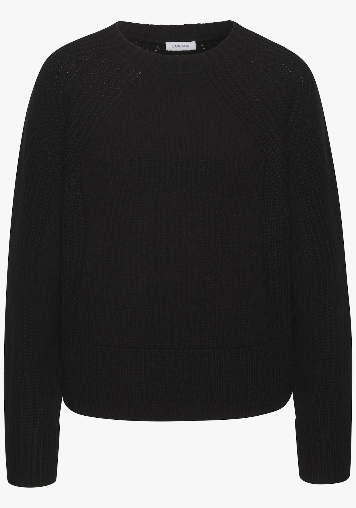 LASCANA Strickpullover - schwarz
