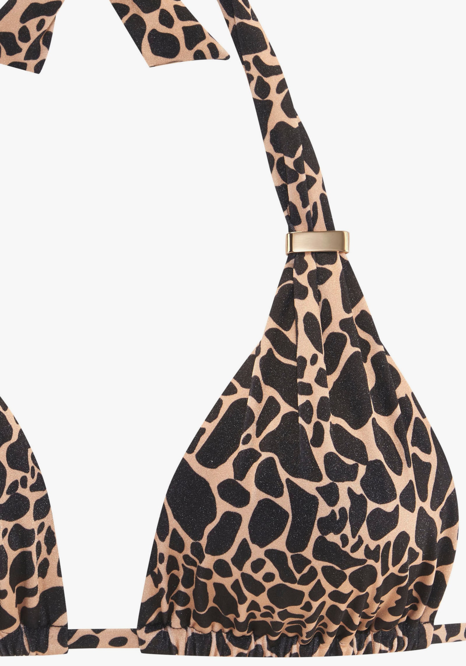 LASCANA Triangel-Bikini - schwarz-gold