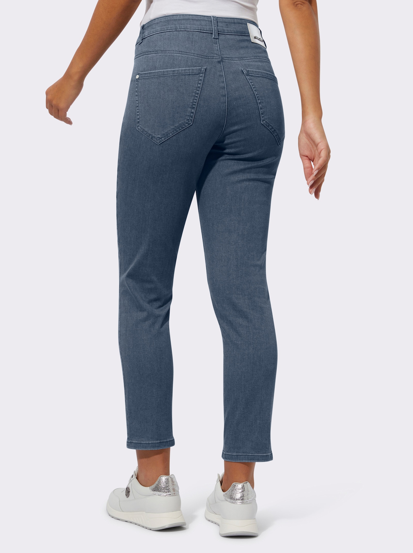 Ascari 5-Pocket-Jeans mit Push-up-Effekt - blue-stone-washed