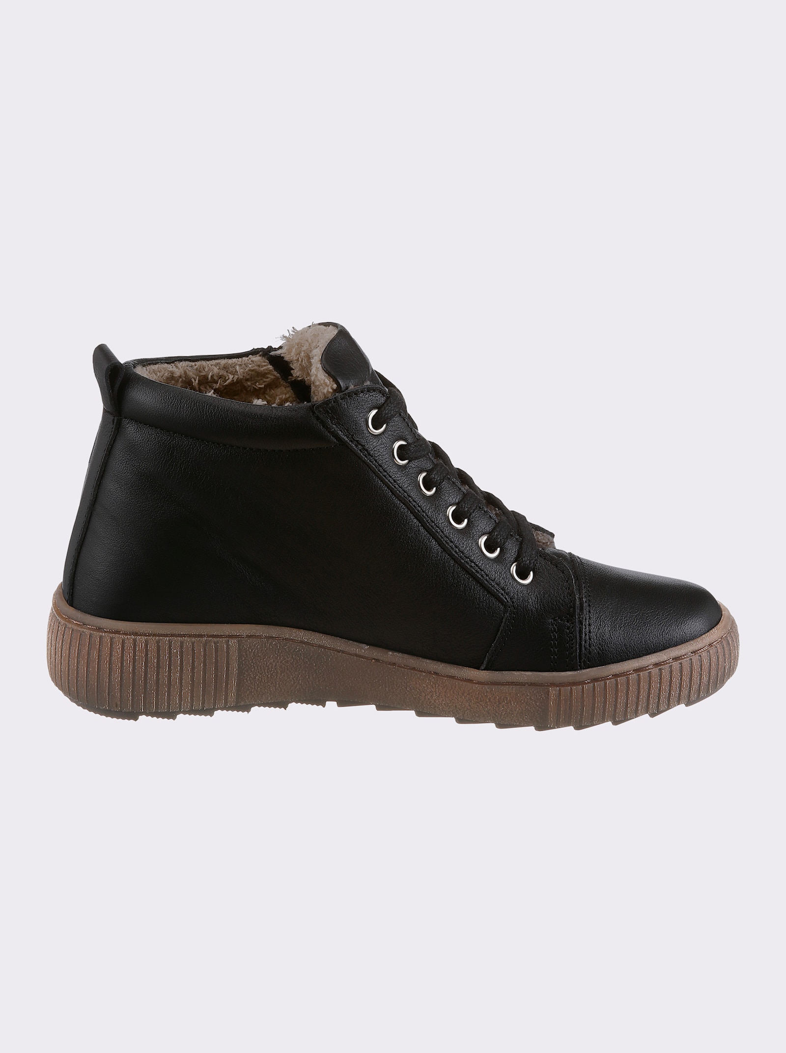 airsoft modern+ Stiefelette mit Innenfutter - schwarz