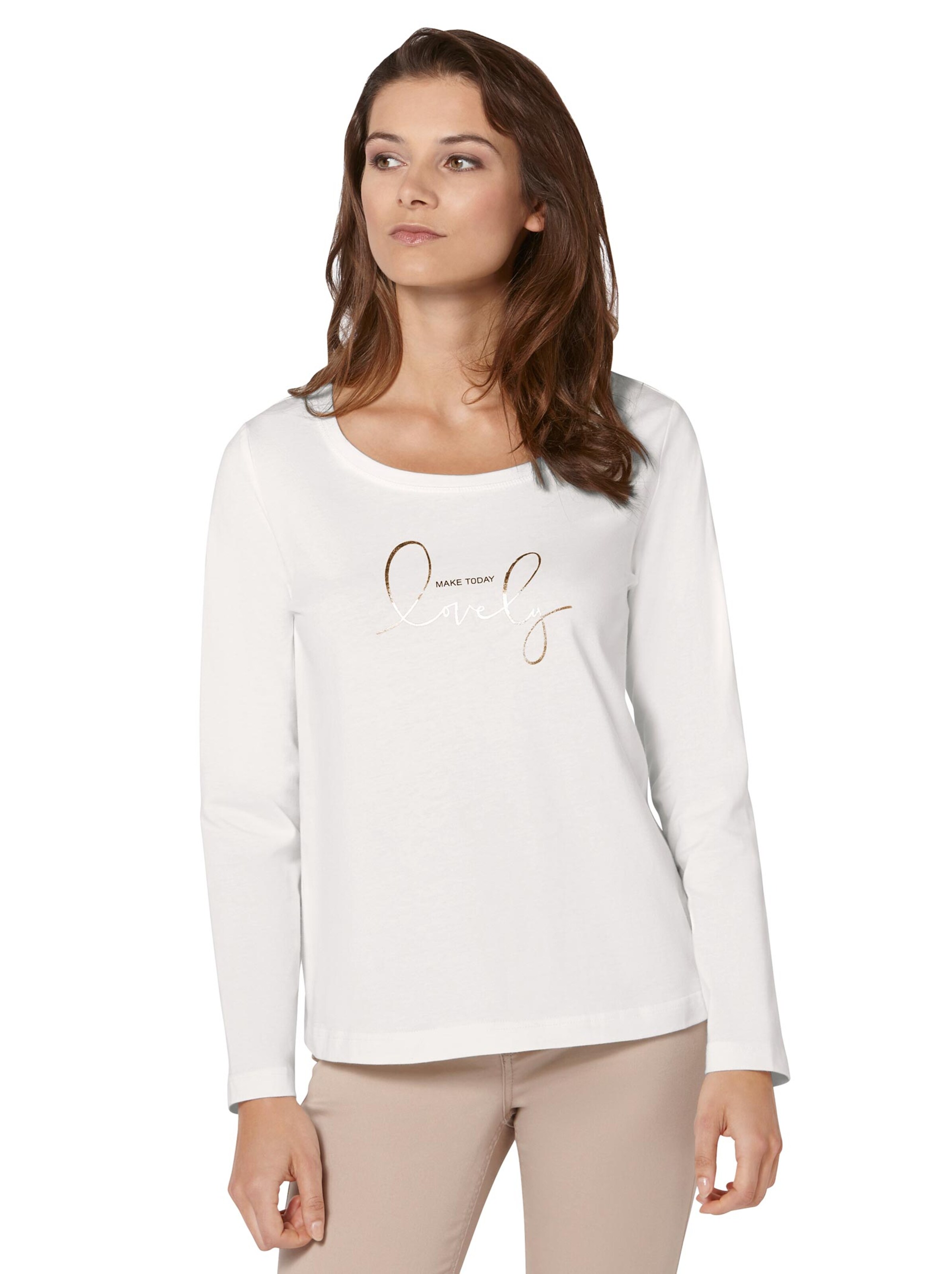 Langarm-Shirt - ecru