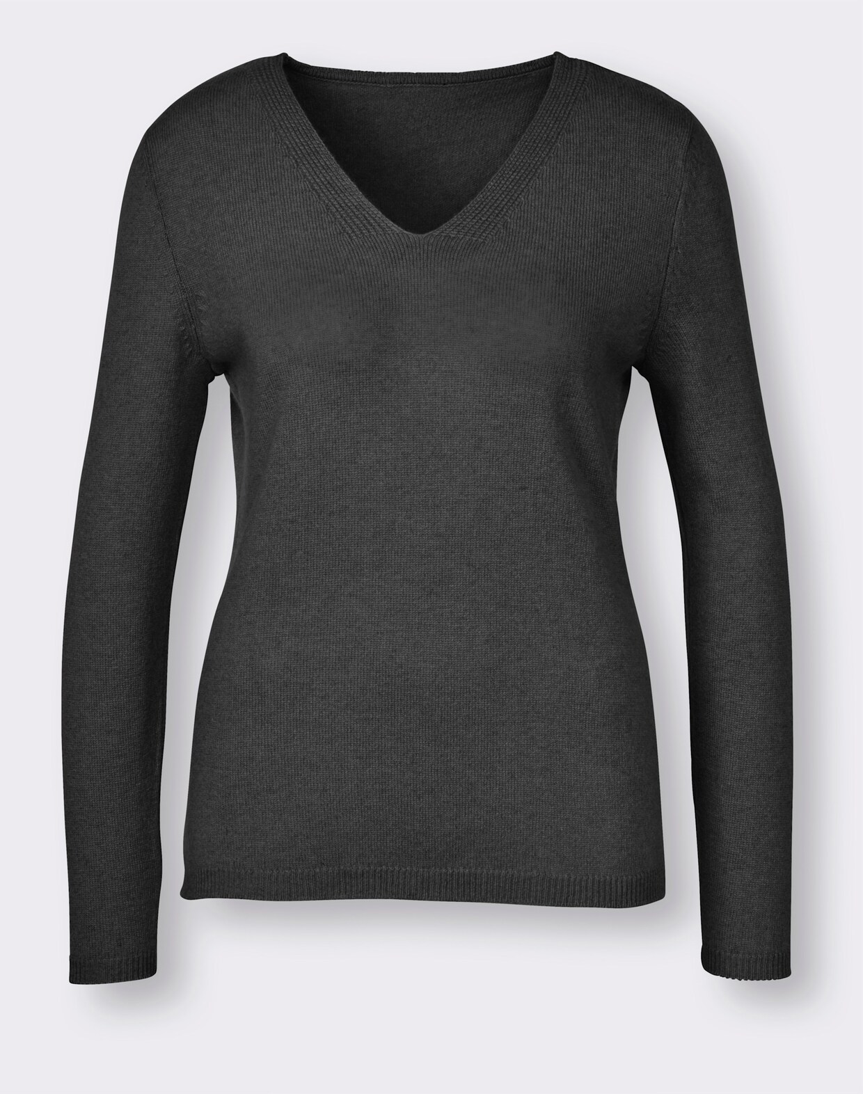 CREATION L PREMIUM Pullover van kasjmier - antraciet gemêleerd