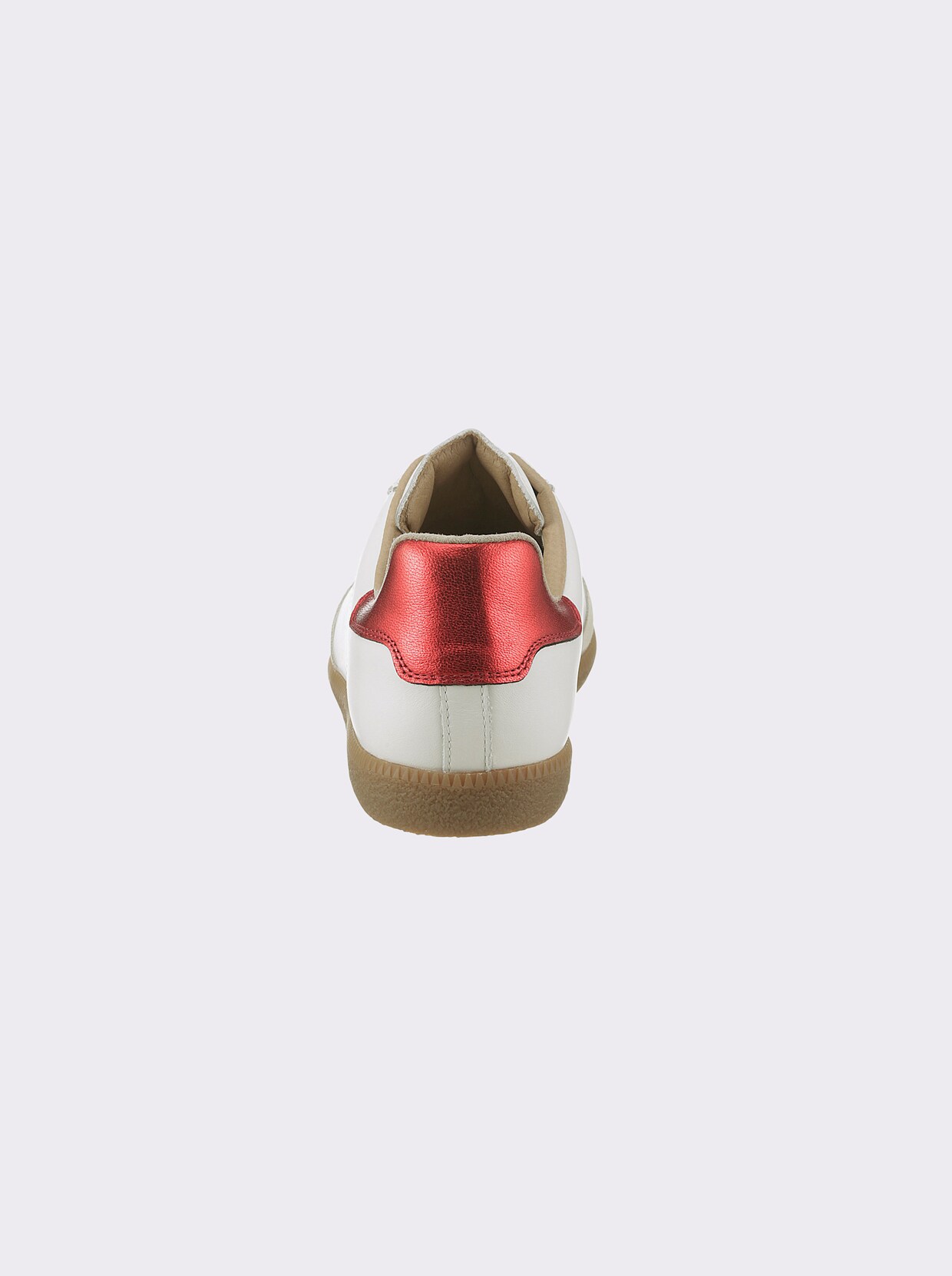 heine Sneaker - weiss-rot-metallic